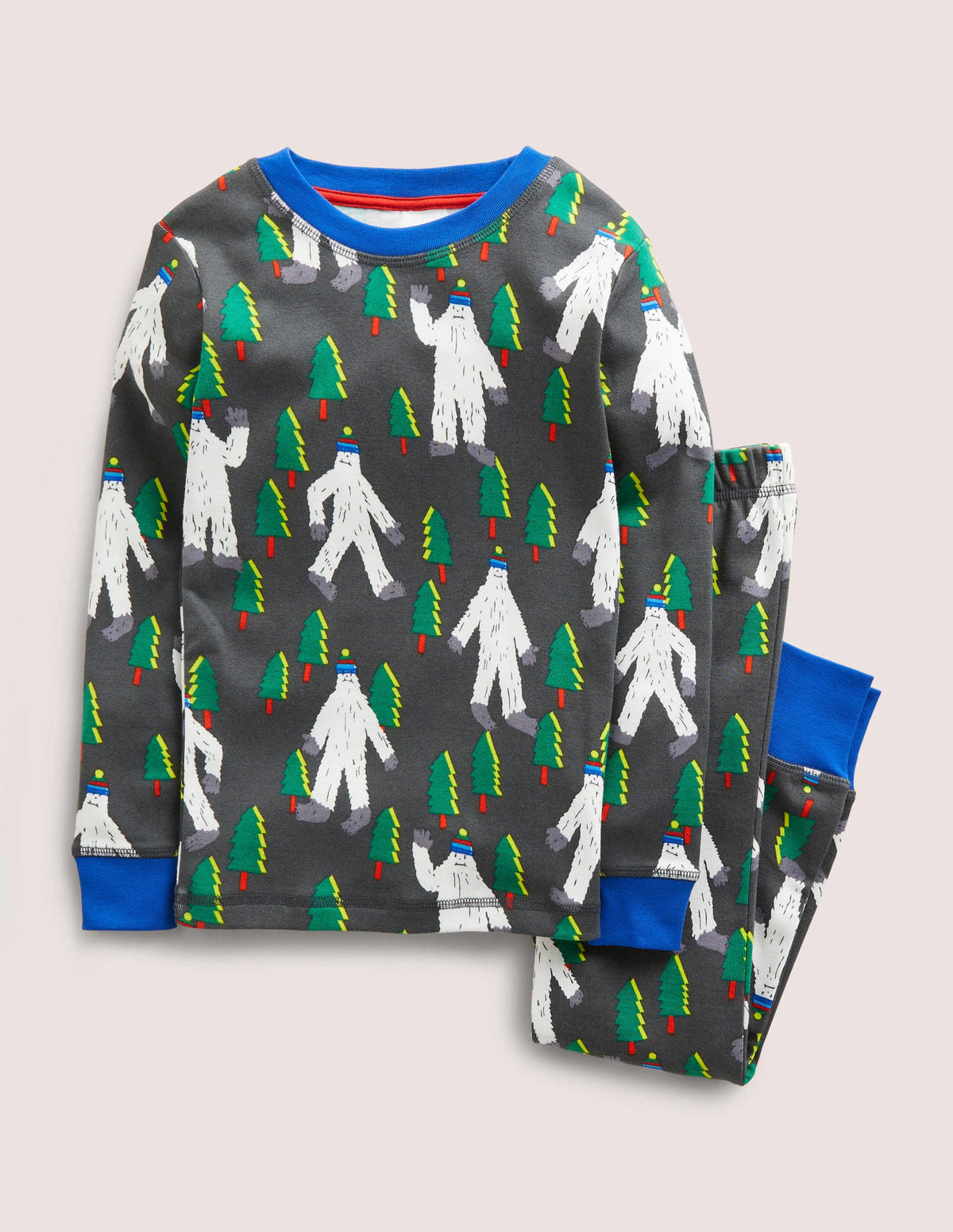 Snug Long John Pajamas-Smoke Grey Yeti - Image 1
