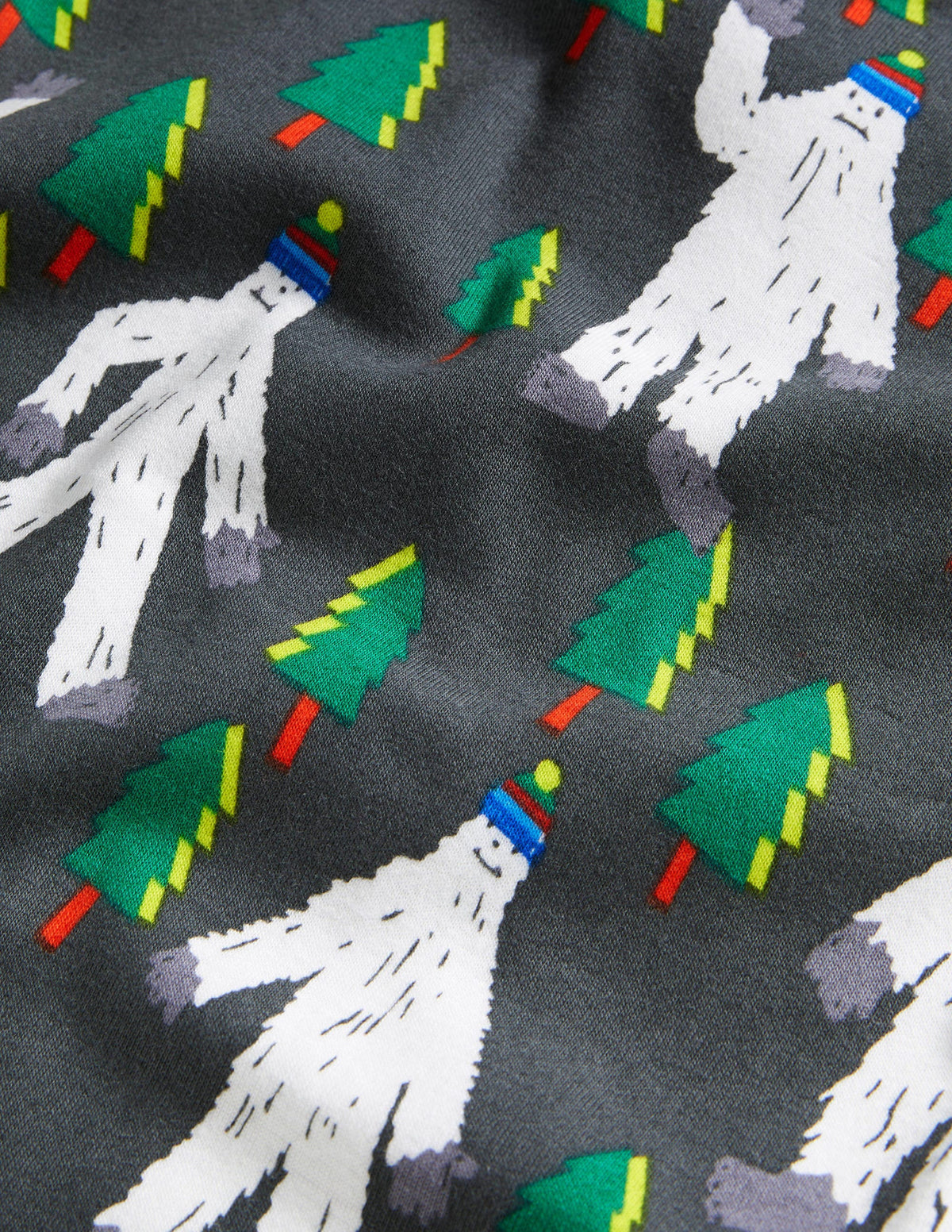 Snug Long John Pajamas-Smoke Grey Yeti - Image 3