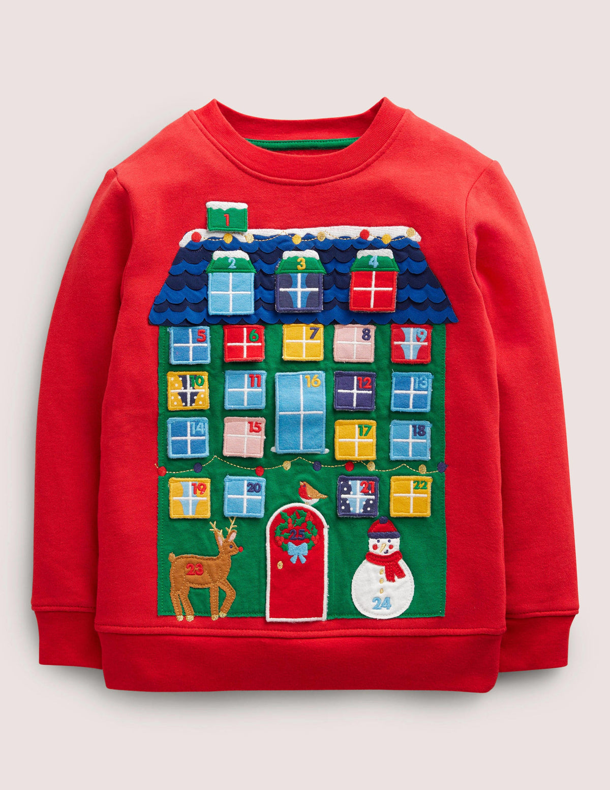 Advent Calendar Sweatshirt-Rockabilly Red - Image 1