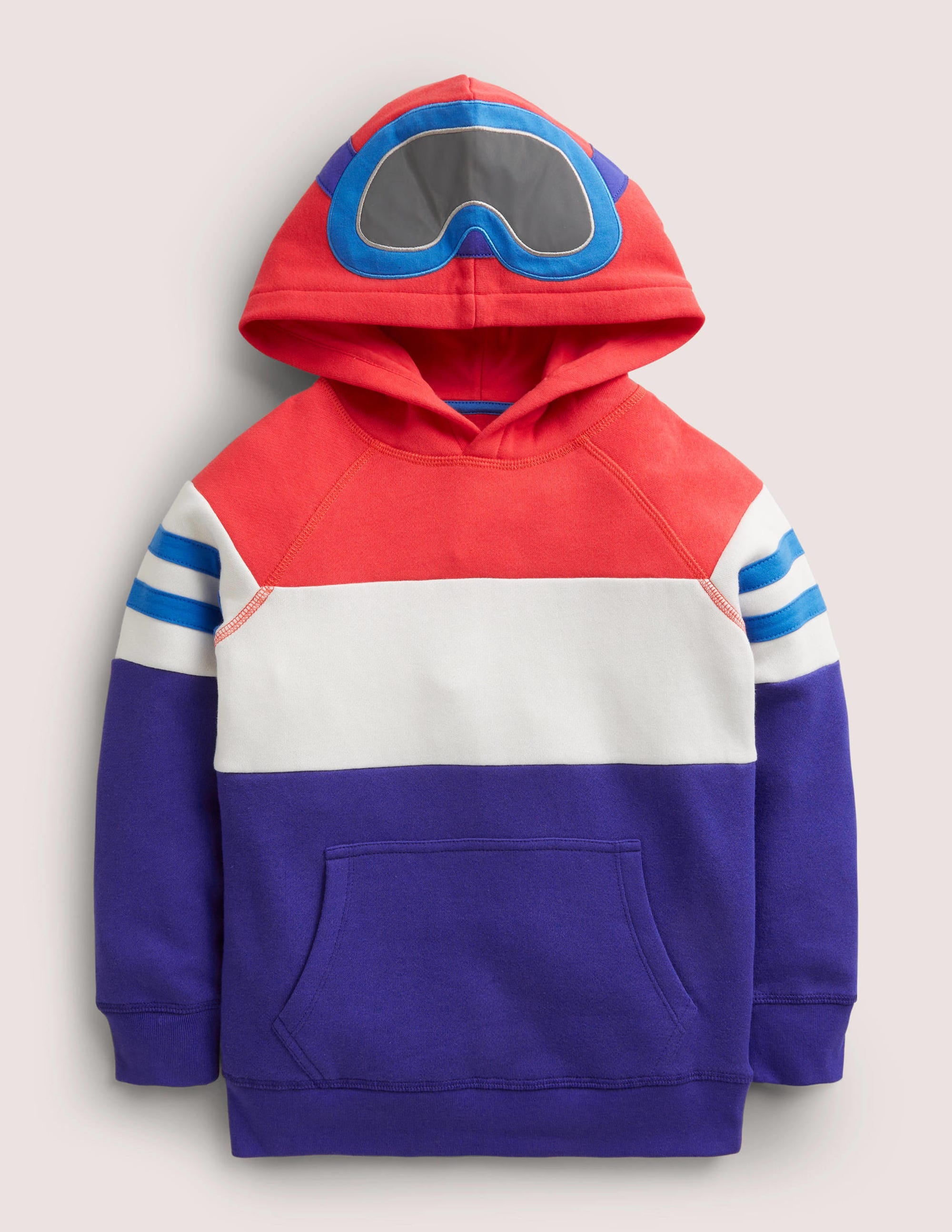 Ski Hoodie-Strawberry Tart/Bluing Blue - Image 1