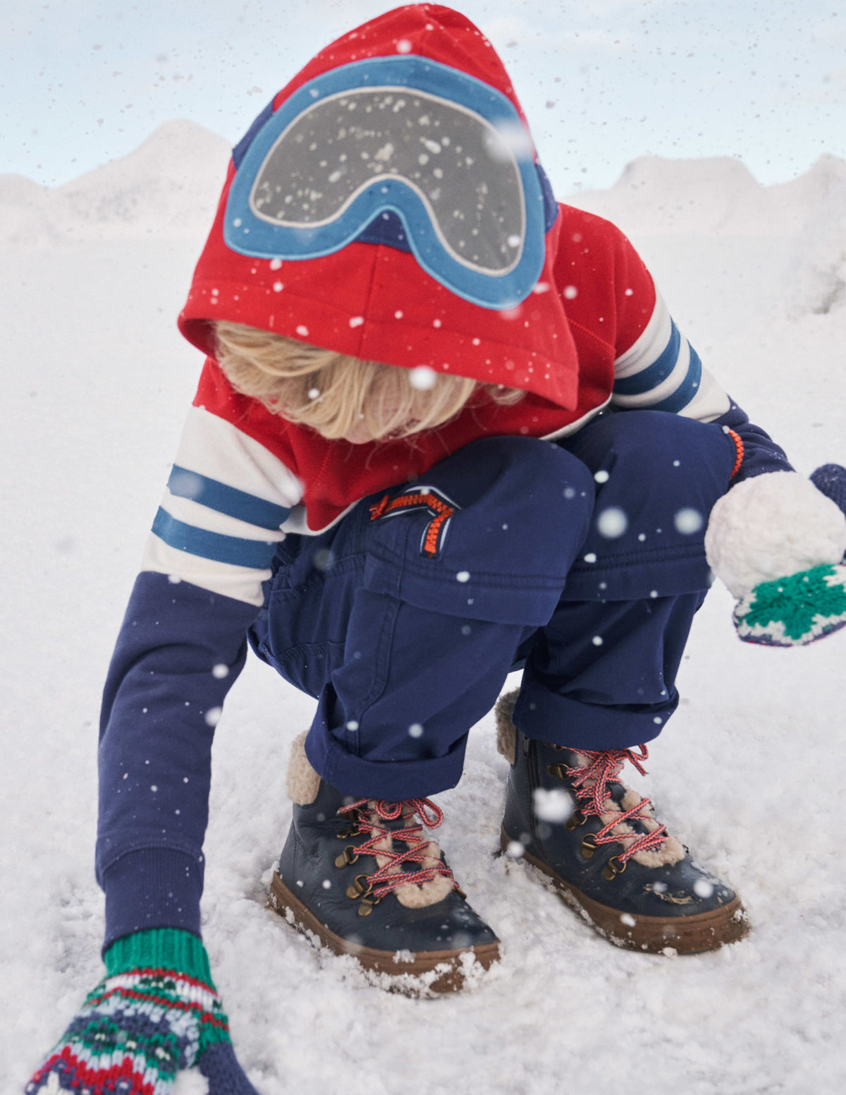 Ski Hoodie-Strawberry Tart/Bluing Blue - Image 4