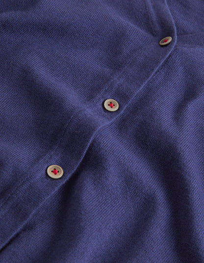 Cotton Cashmere Mix Cardigan-College Navy-3
