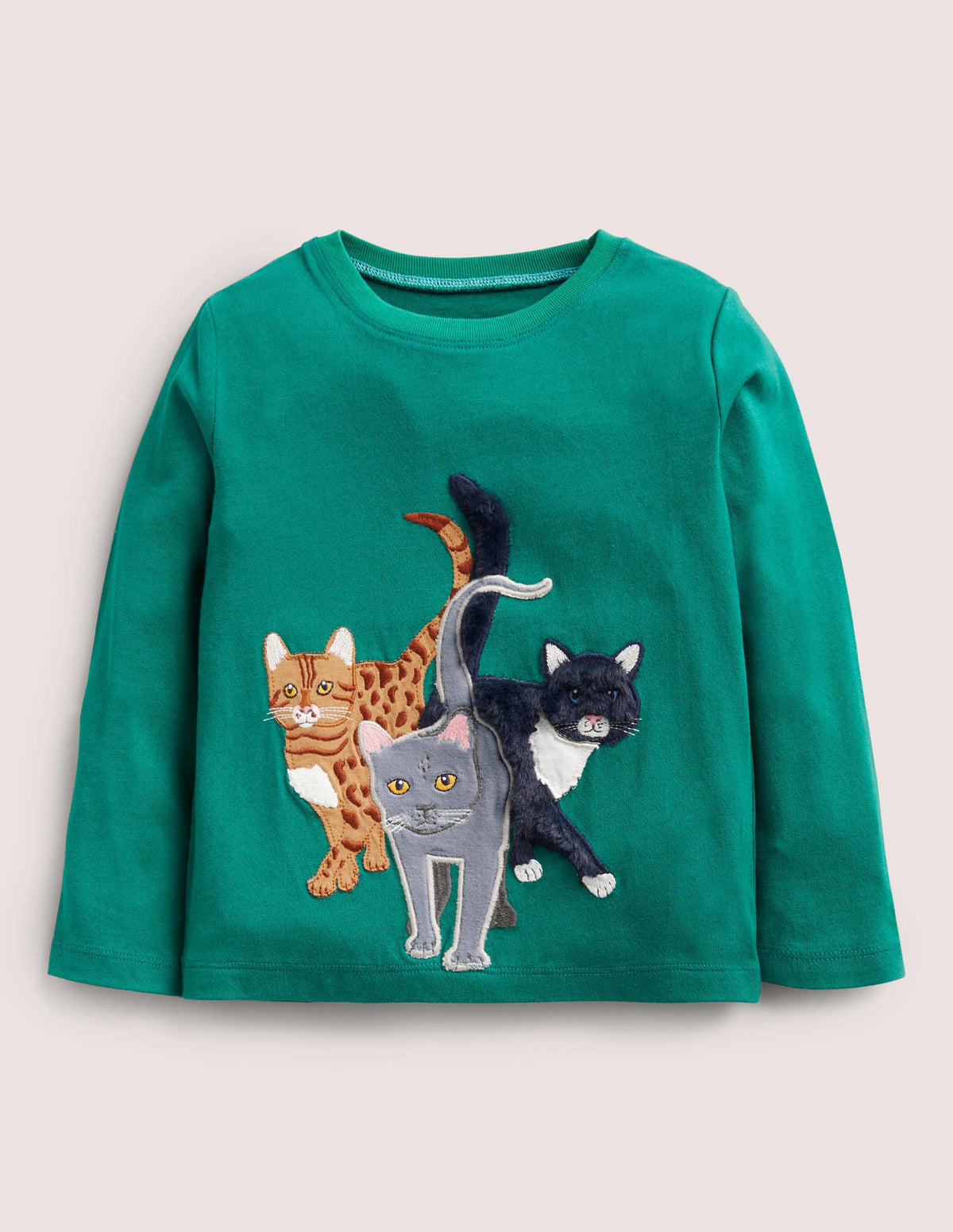 Animal Appliqué T-shirt-Shady Glade Cats - Image 1