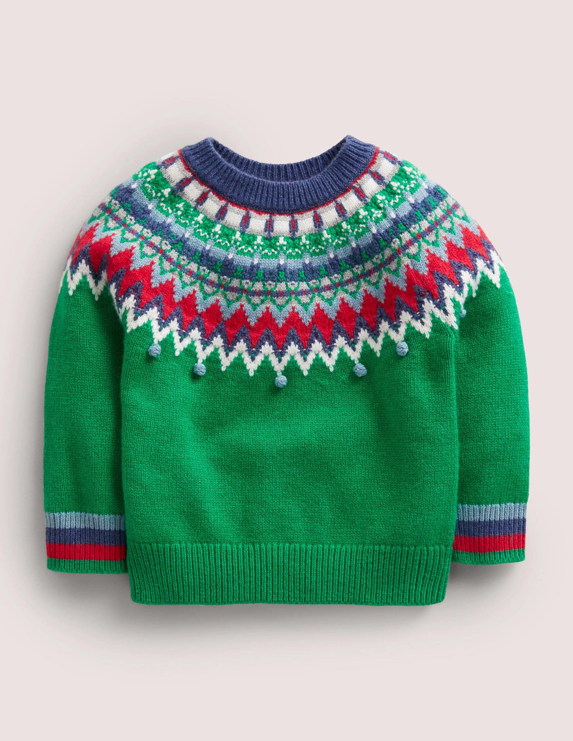 Classic Fair Isle Sweater-Trekking Green Multi Fair Isle-1