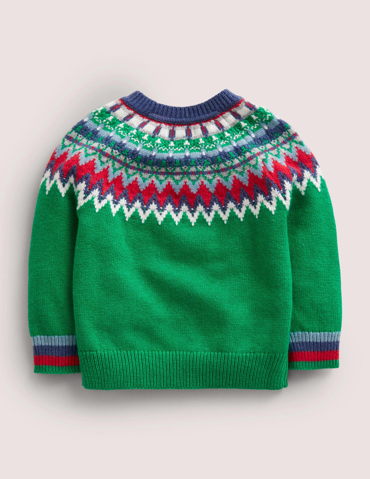 Classic Fair Isle Sweater-Trekking Green Multi Fair Isle-2