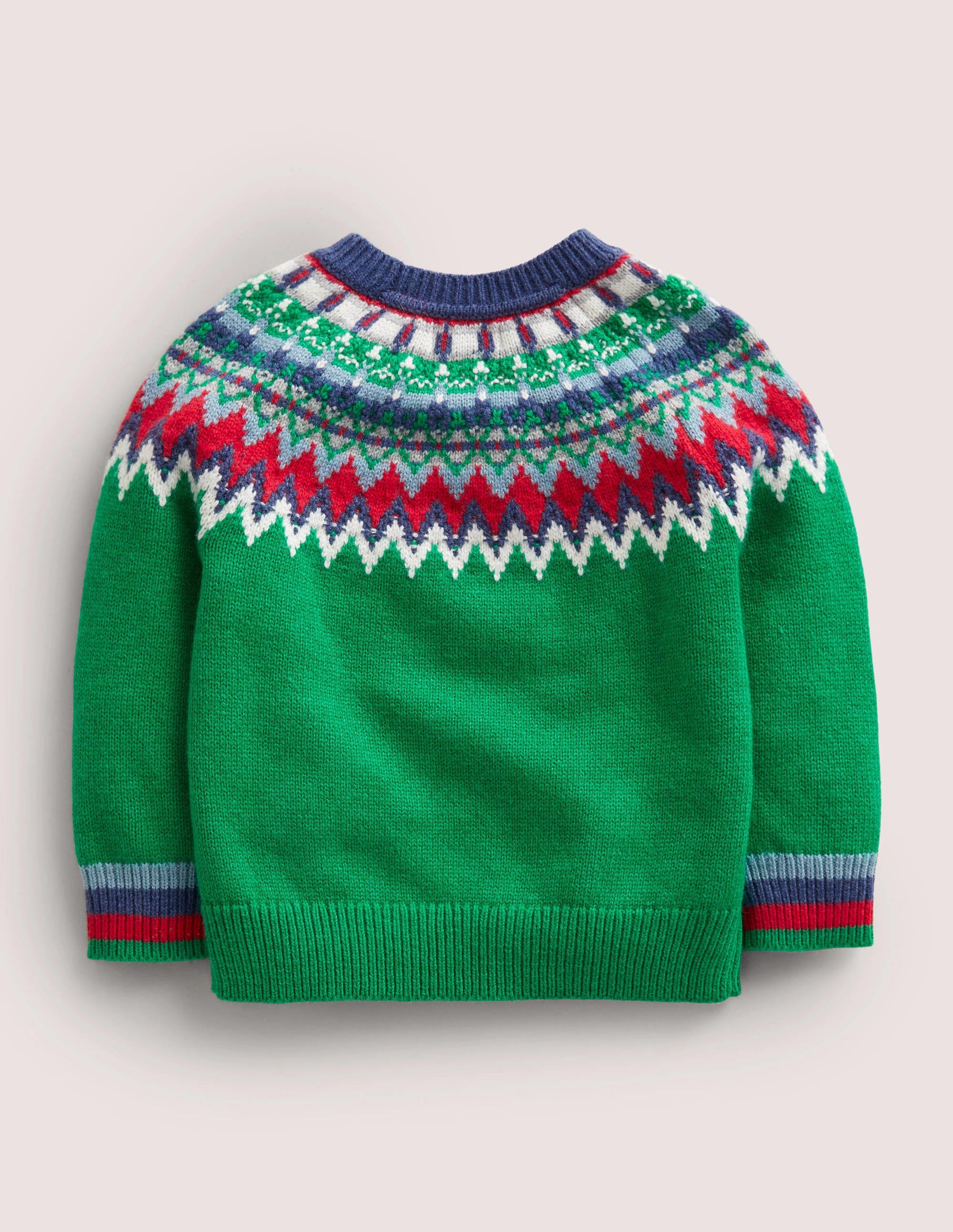 Classic Fair Isle Sweater-Trekking Green Multi Fair Isle - Image 2