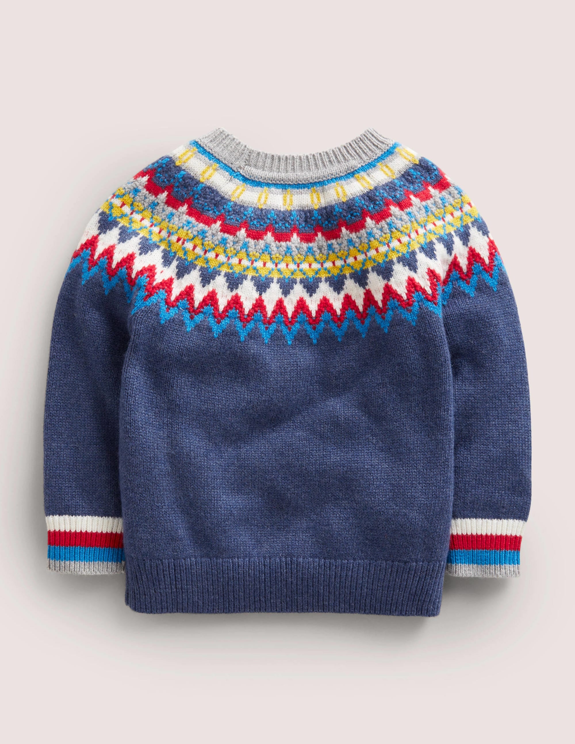 Classic Fair Isle Sweater-College Navy, Multi Fair Isle - Image 2