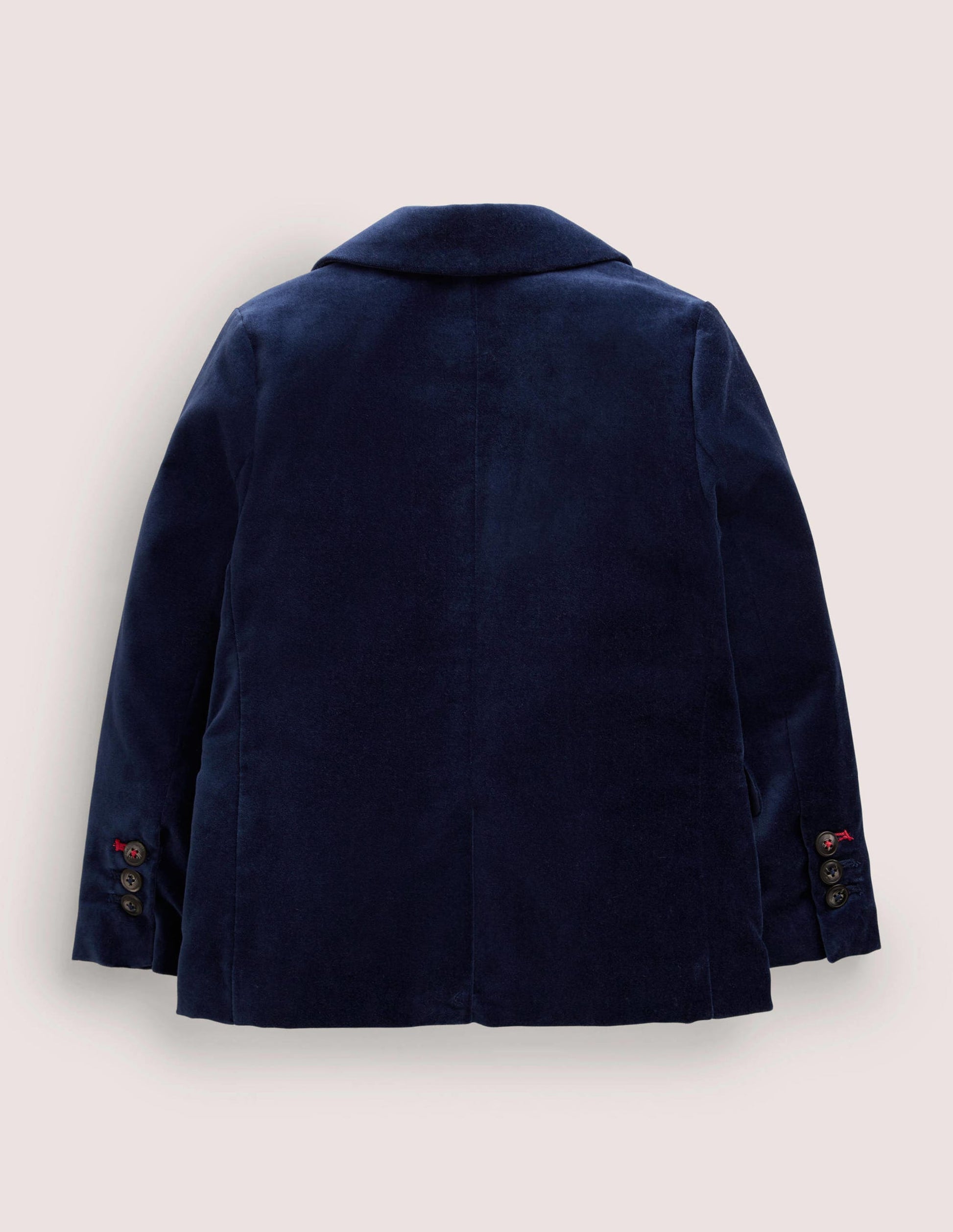 Navy Velvet Christmas Party Blazer-College Navy Velvet-2