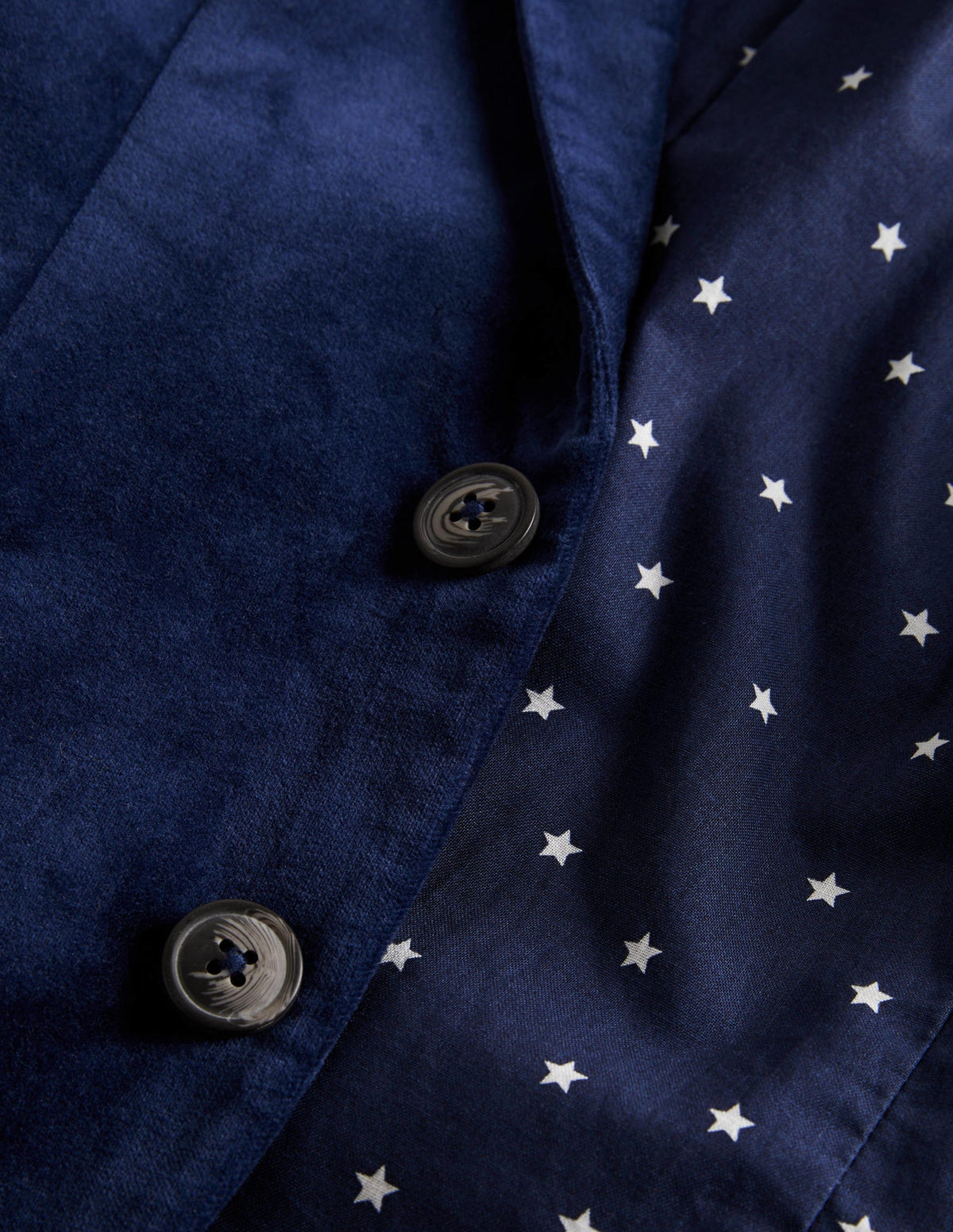 Navy Velvet Christmas Party Blazer-College Navy Velvet - Image 3