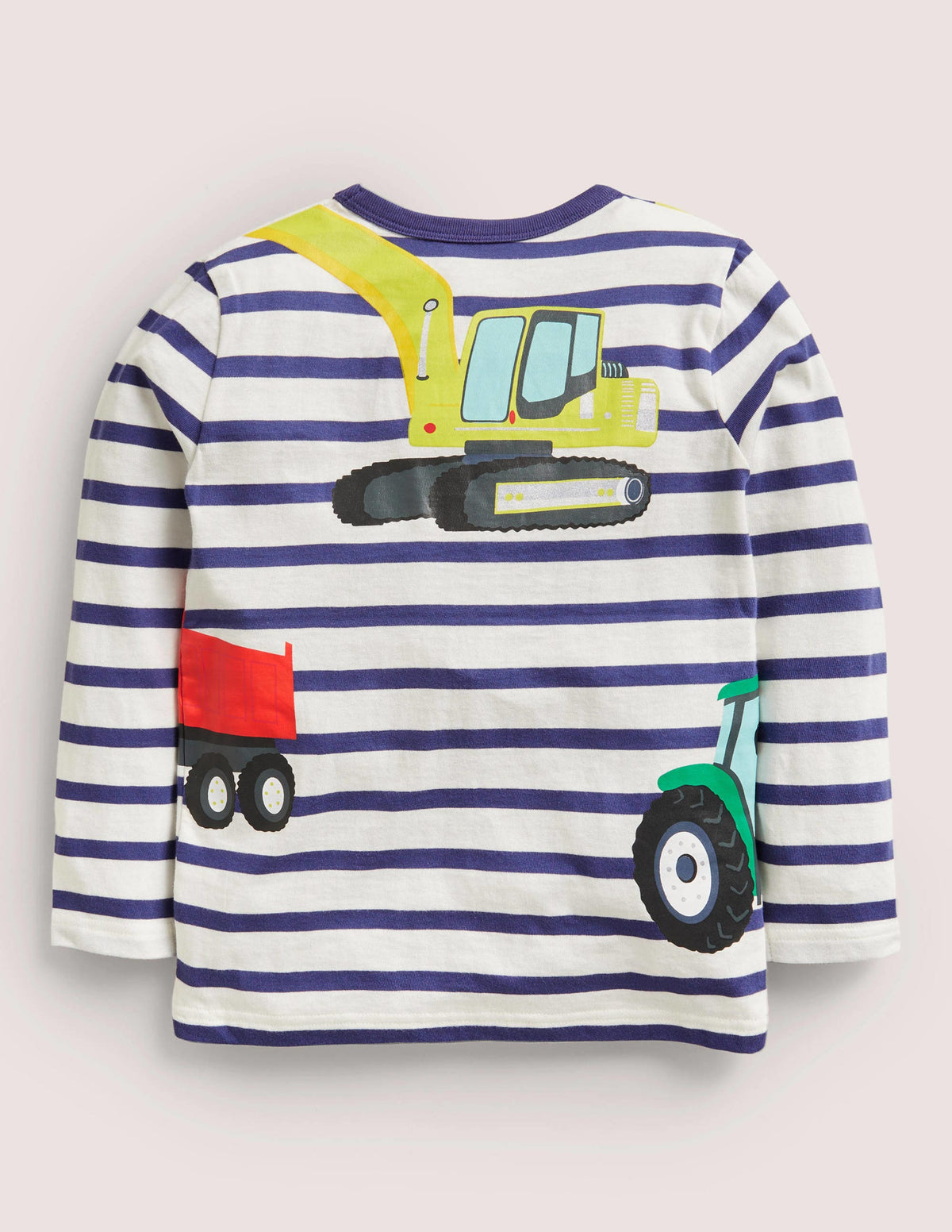 Front & Back Vehicle T-shirt-Ivory/Starboard Stripe - Image 2