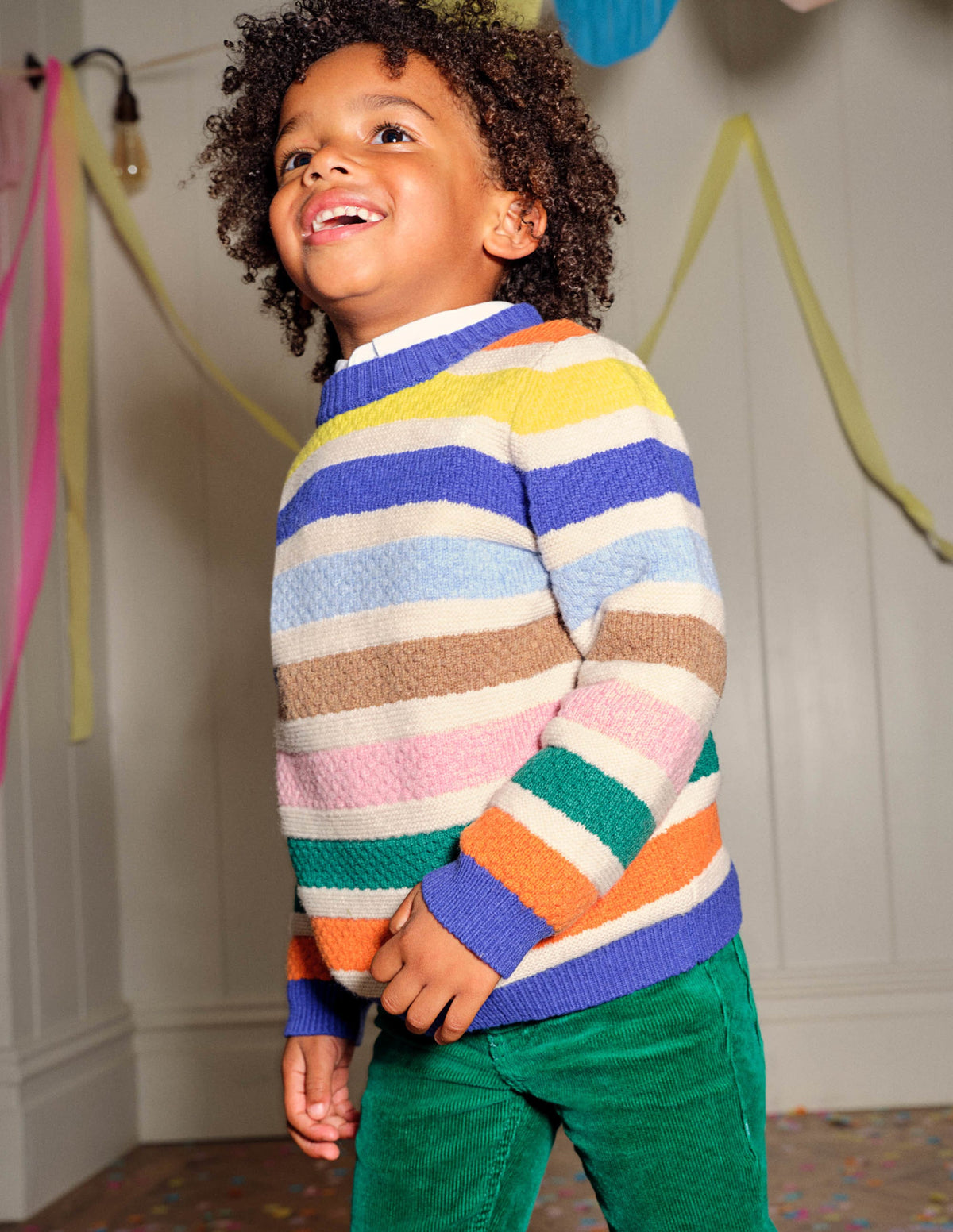 Mini-me Stripe Sweater-Oatmeal Rainbow Stripe-5