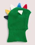 Knitted Hat-Green Dinosaur
