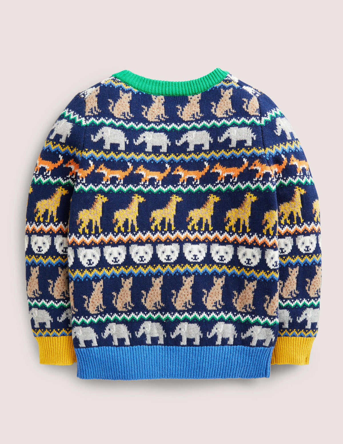 Fair Isle Sweater-College Navy Global Fair Isle - Image 2