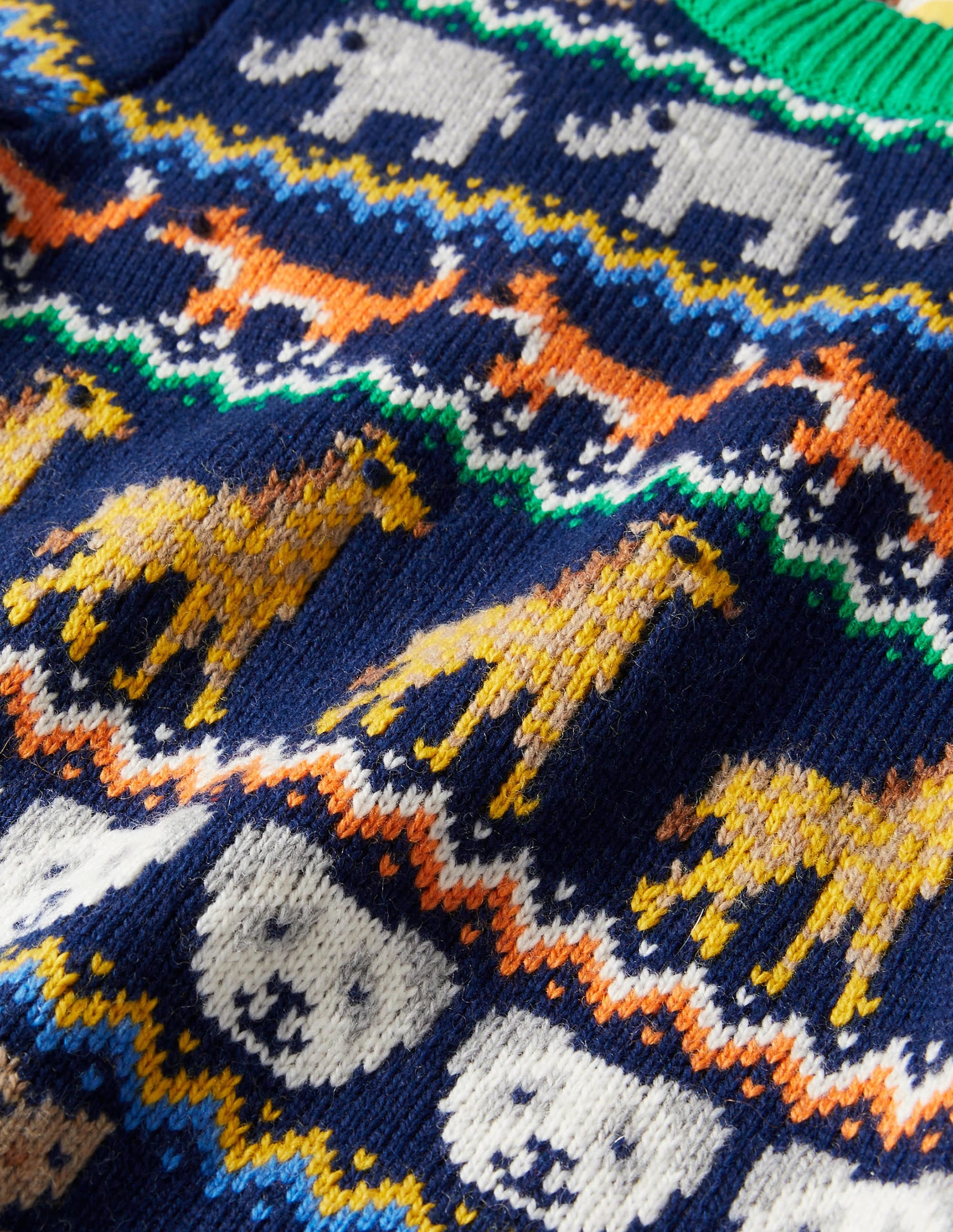 Fair Isle Sweater-College Navy Global Fair Isle - Image 3