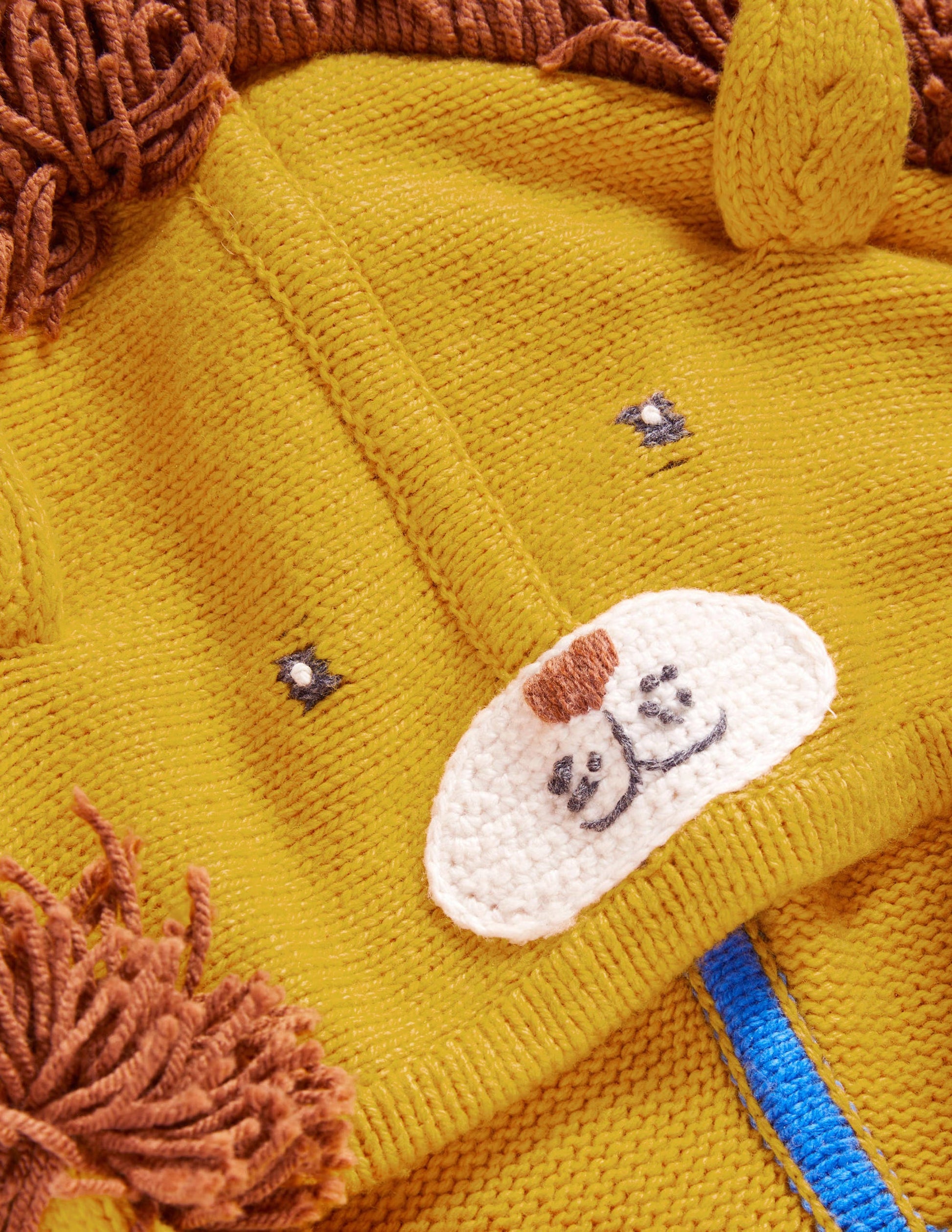 Lion Novelty Hoodie-Honeycomb Yellow Lion-3