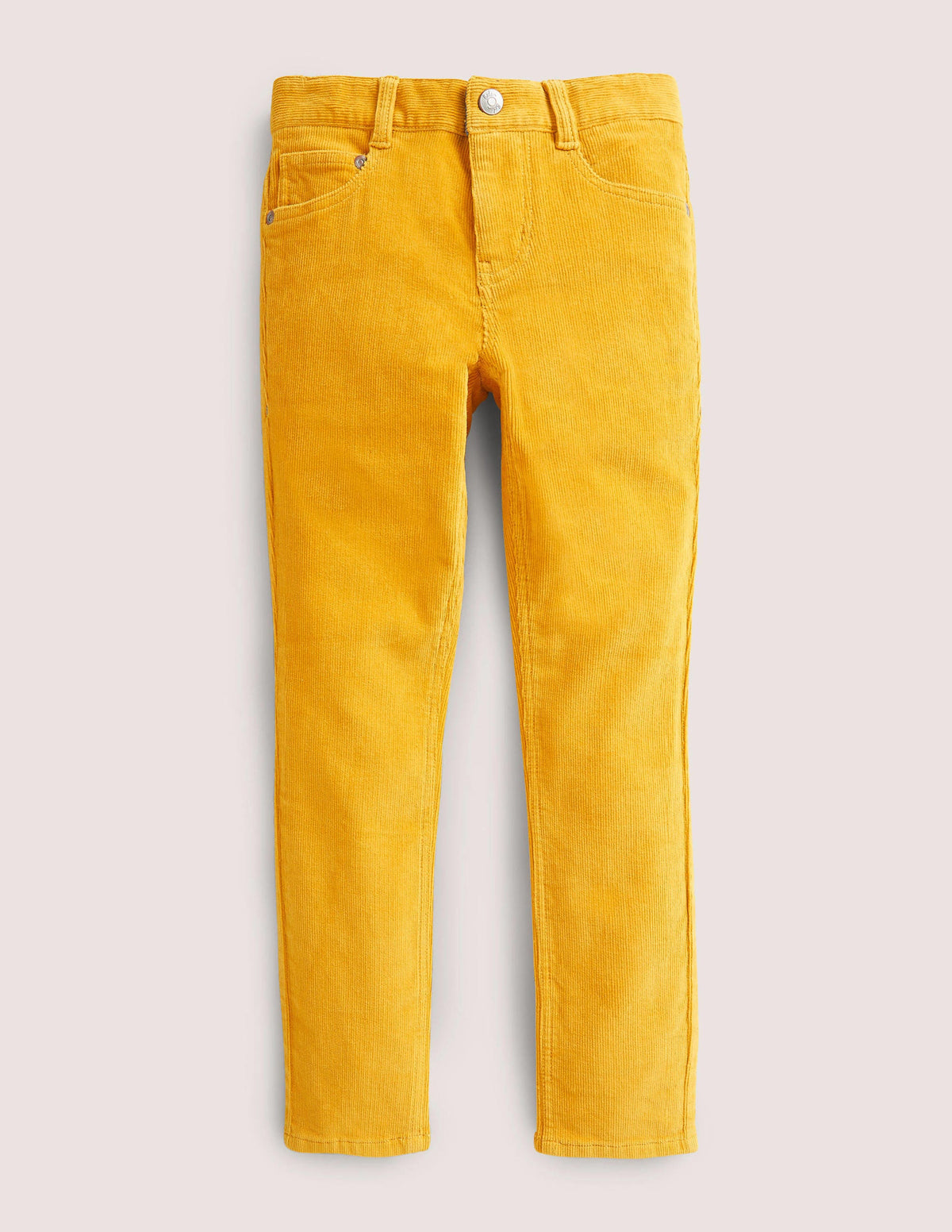 Slim Cord Stretch Pants-Honeycomb Yellow-1