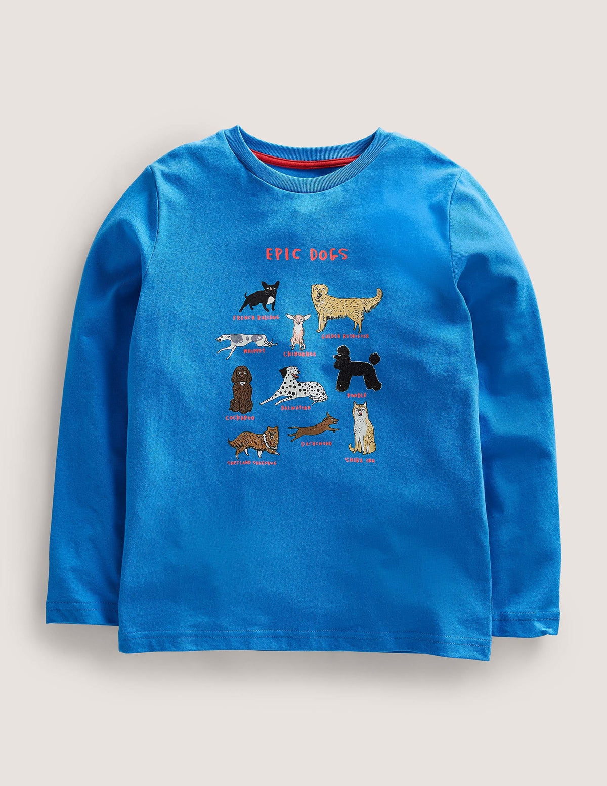 Logo Grid T-shirt-Moroccan Blue Epic Dogs - Image 1