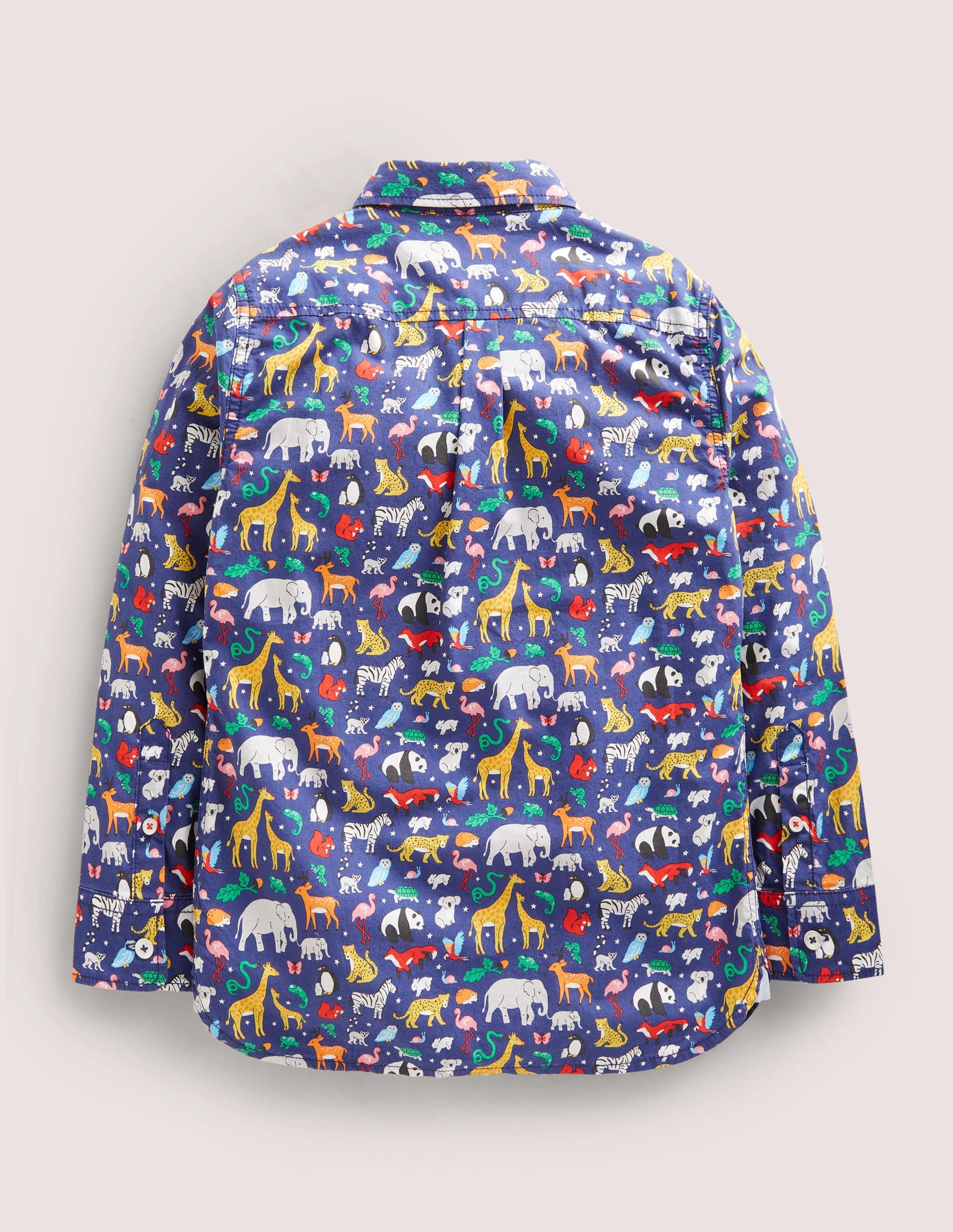 Casual Twill Shirt-Starboard Blue Animals - Image 2