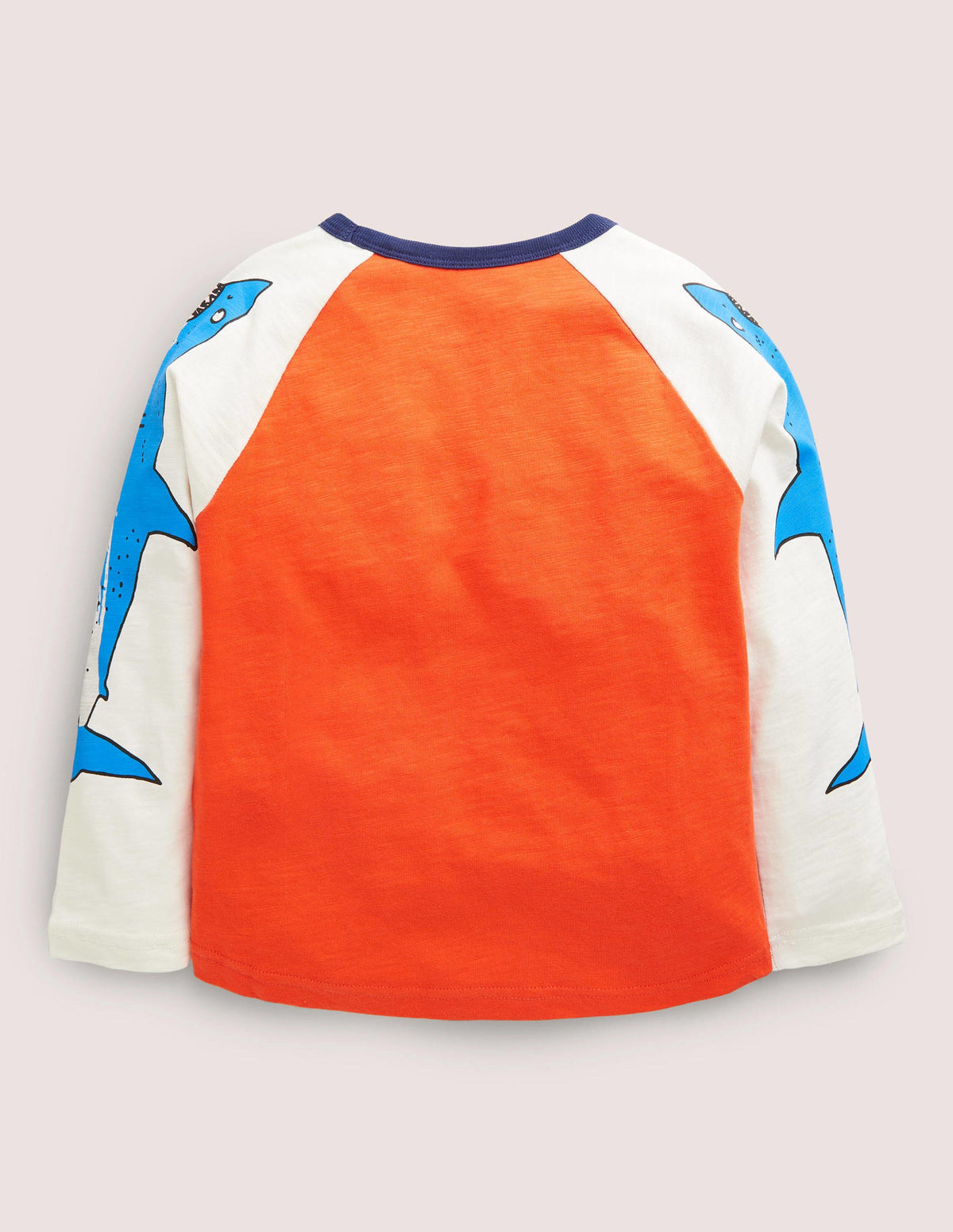 Logo Placement T-Shirt-Mandarin Red/Ivory Sharks - Image 2