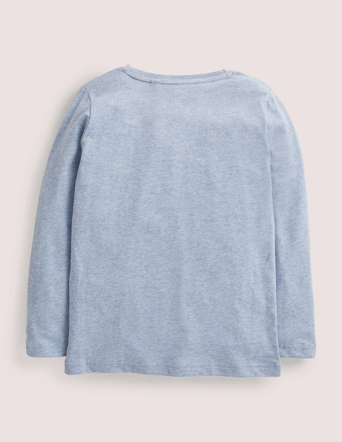 Long Sleeved Graphic T-shirt-Blue Marl Transport - Image 2