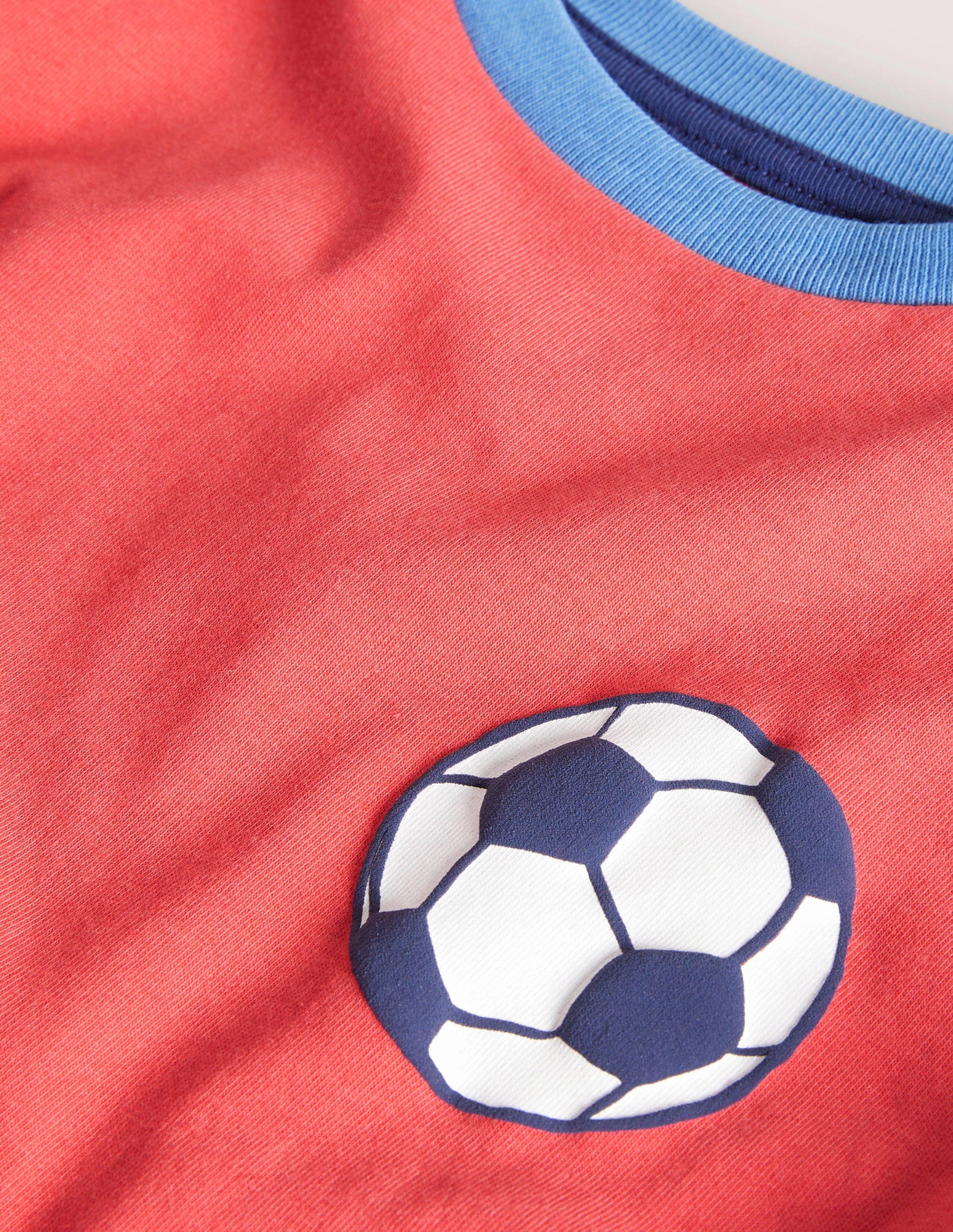 Football T-shirt-Cherry Tomato Red-3