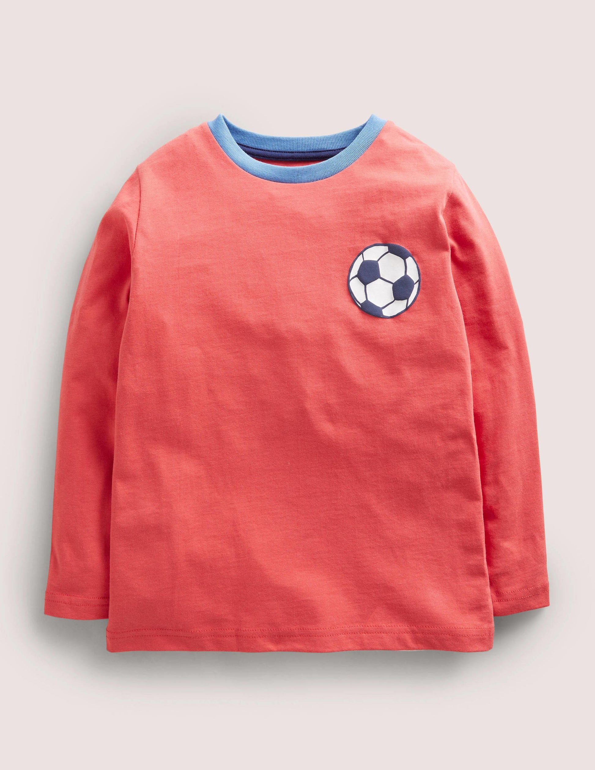 Football T-shirt-Cherry Tomato Red-1