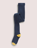 Ribbed Tights-Navy Blue