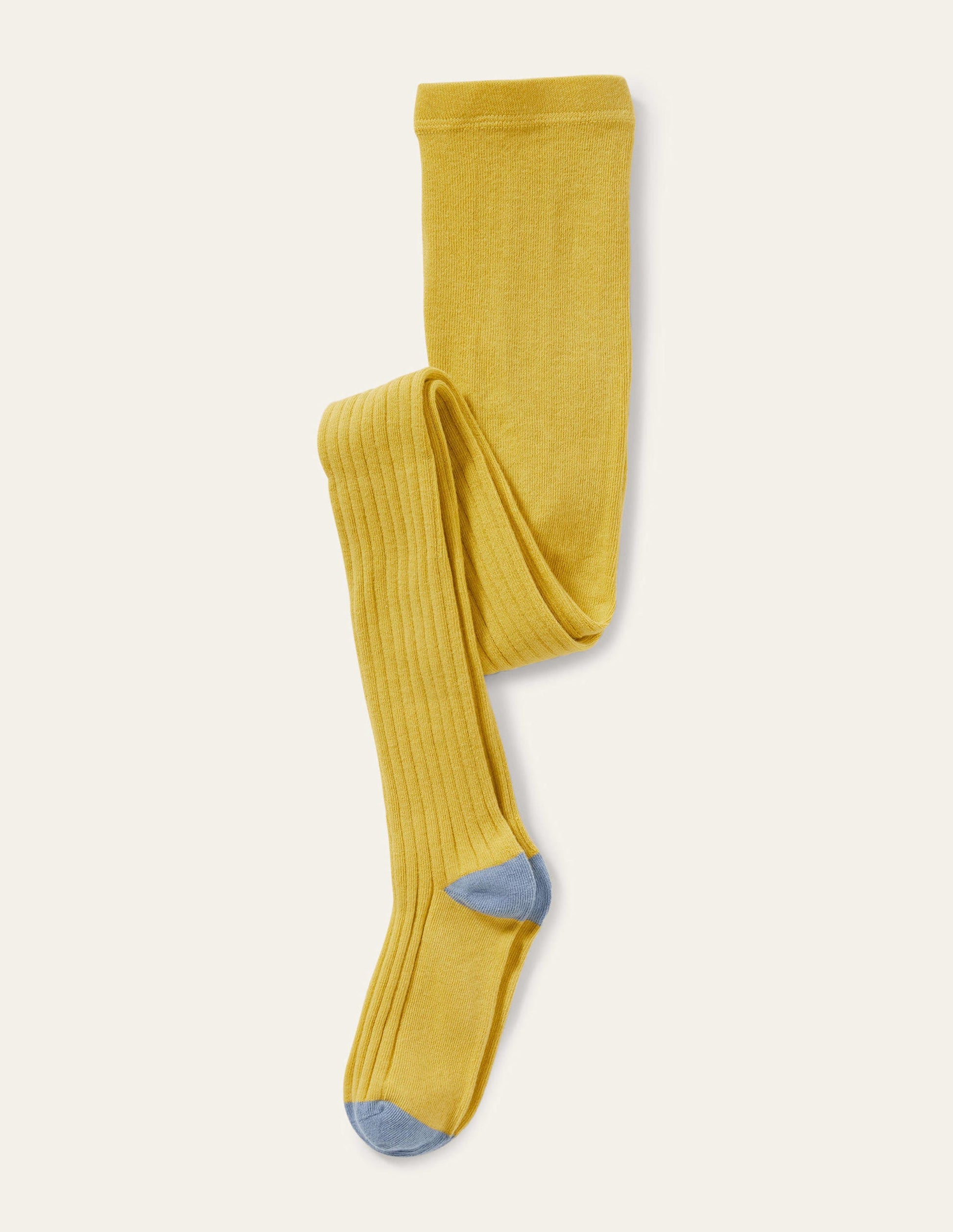 Ribbed Tights-Spicy Mustard Yellow-1