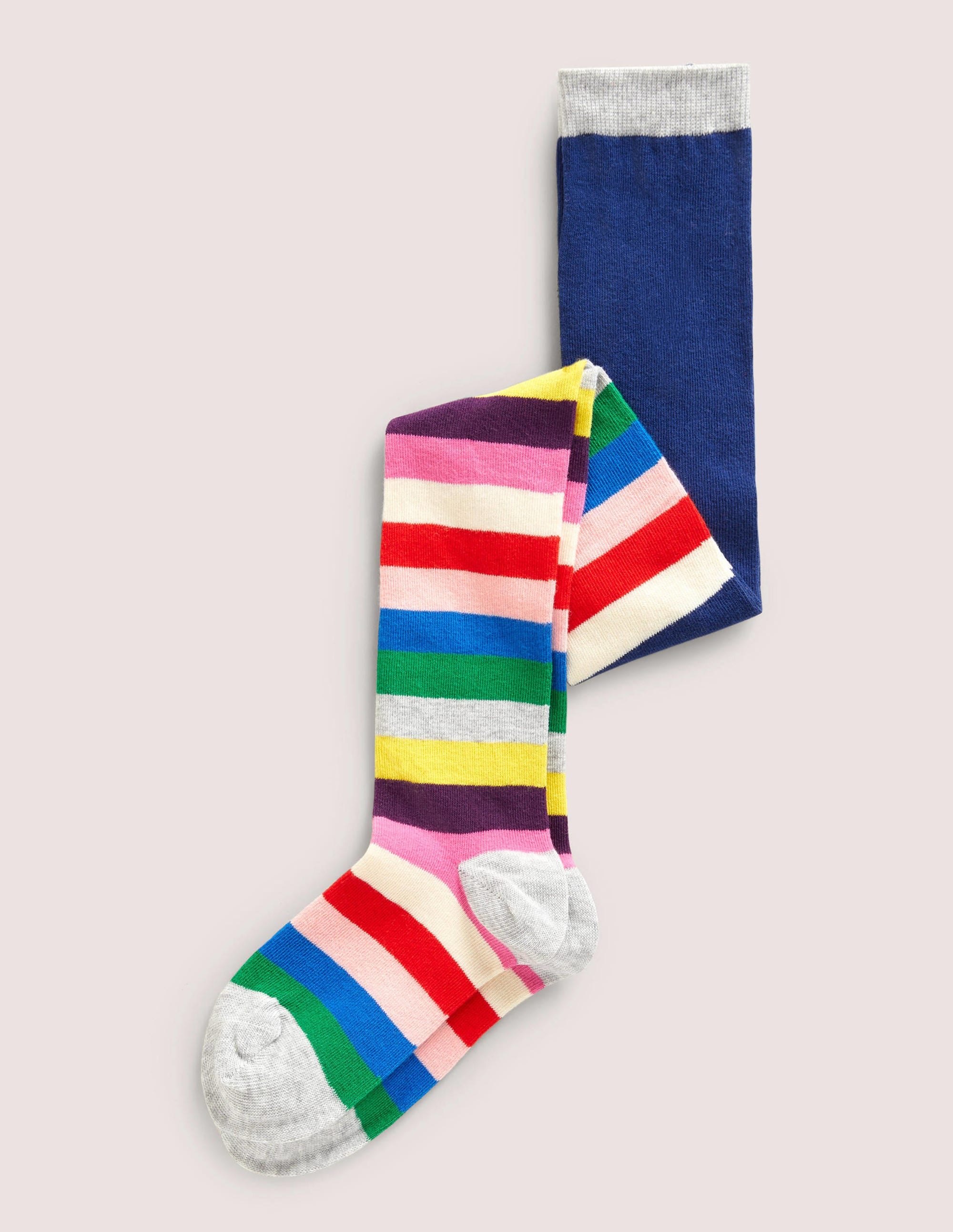 Patterned Tights-Rainbow Stripes - Image 1