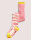 Patterned Tights-Pink Bunny