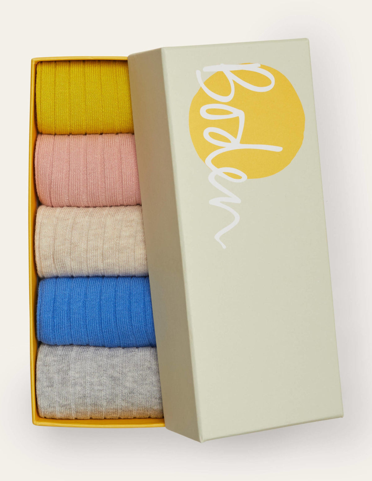 Ribbed Knee High Socks 5 Pack-Multi - Image 2