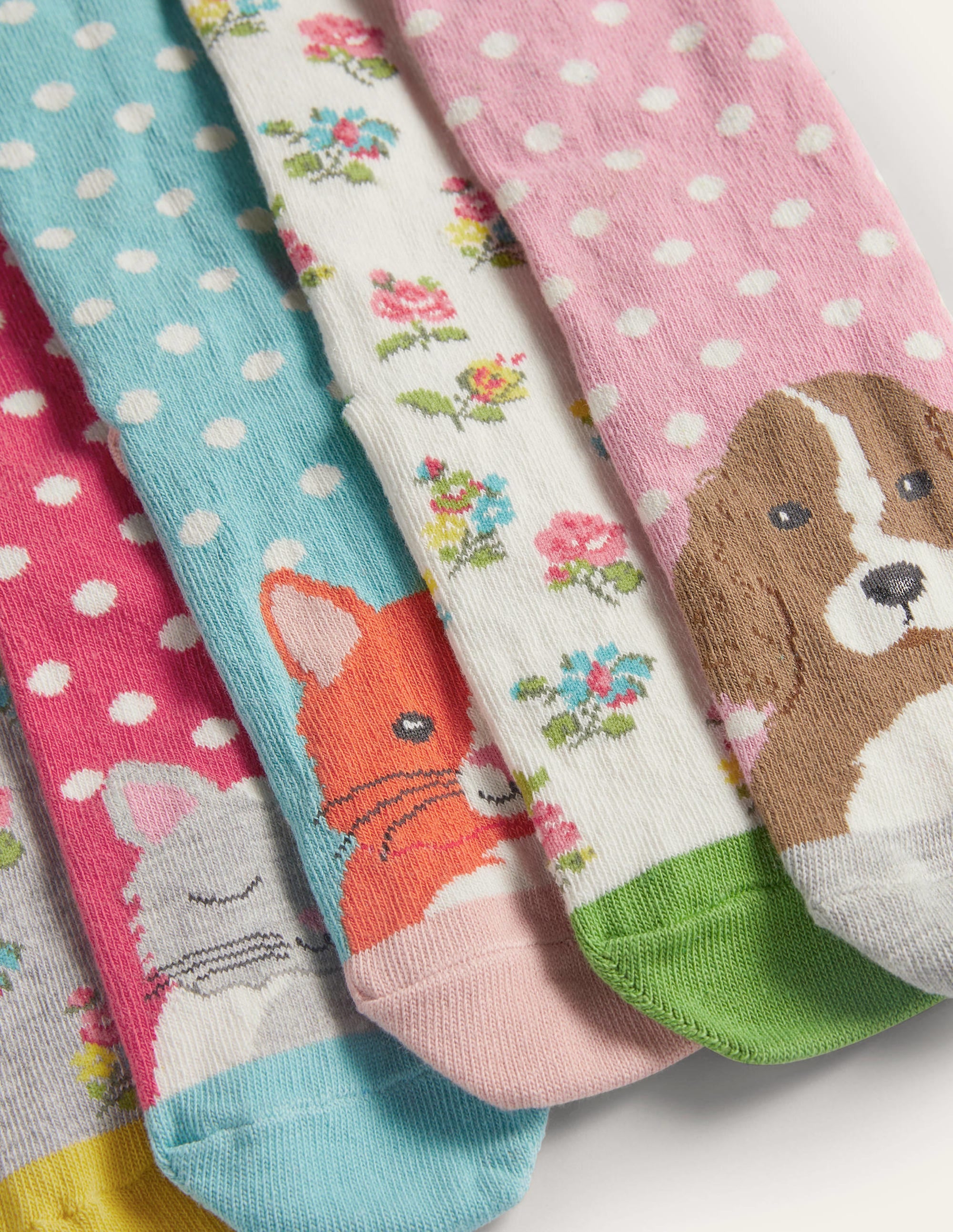 Socks 7 Pack-Multi Floral Pets - Image 2