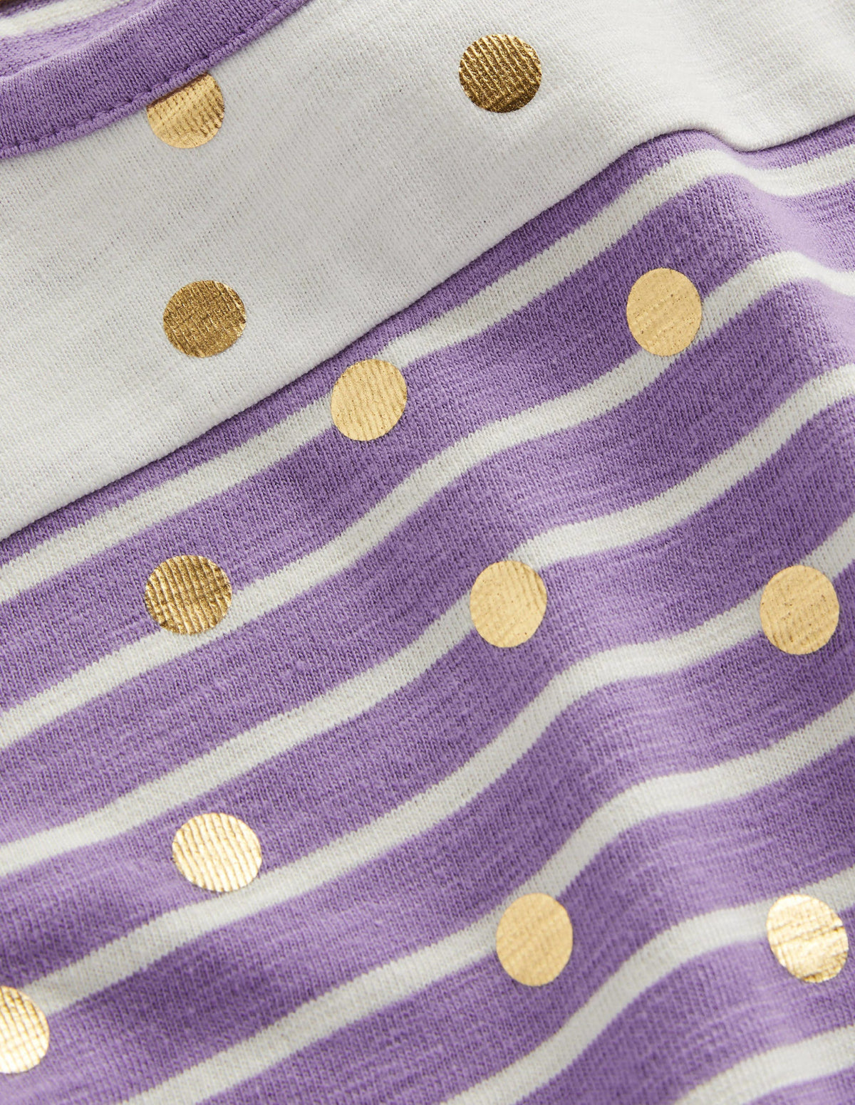 Fun Pocket Jersey Dress-Aster/Ivory Foil Spot - Image 3