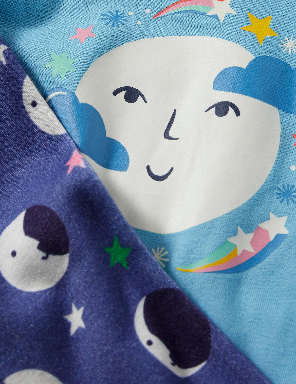 Snug Glow-In-The-Dark Pajamas-Elizabethan Blue Moons - Image 3