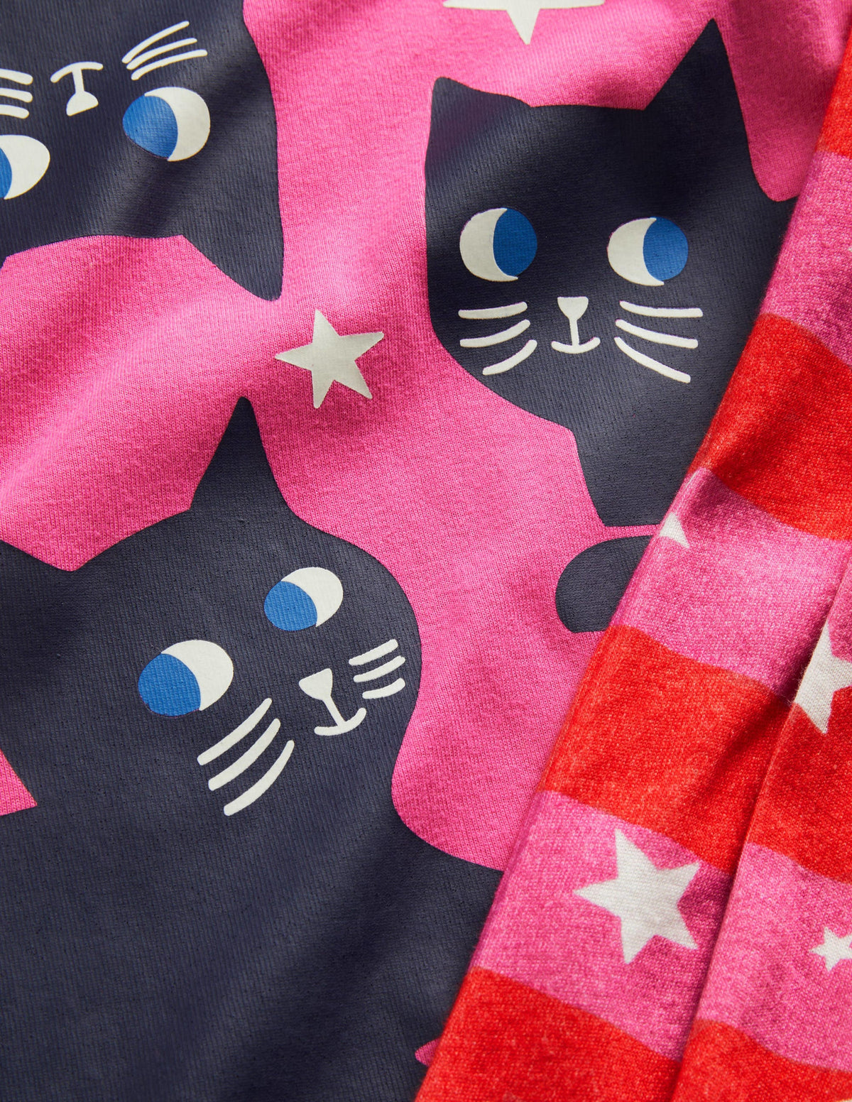 Pink Cats Glow-in-the-dark Halloween Pajamas-Tickled Pink Cats-3