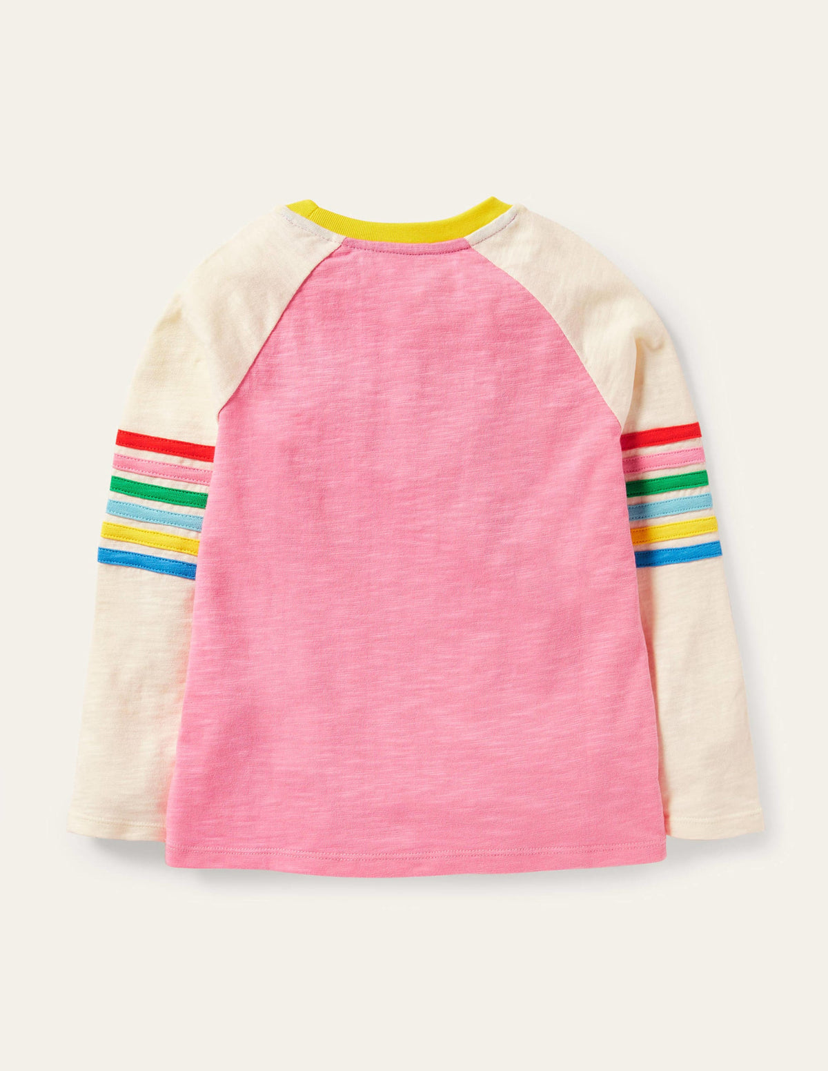 Slub Raglan T-shirt-Pink Lemonade - Image 2