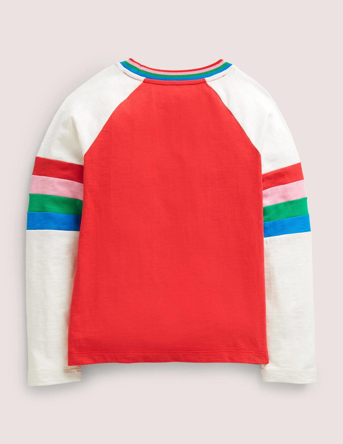 Slub Raglan T-shirt-Rockabilly Red-2