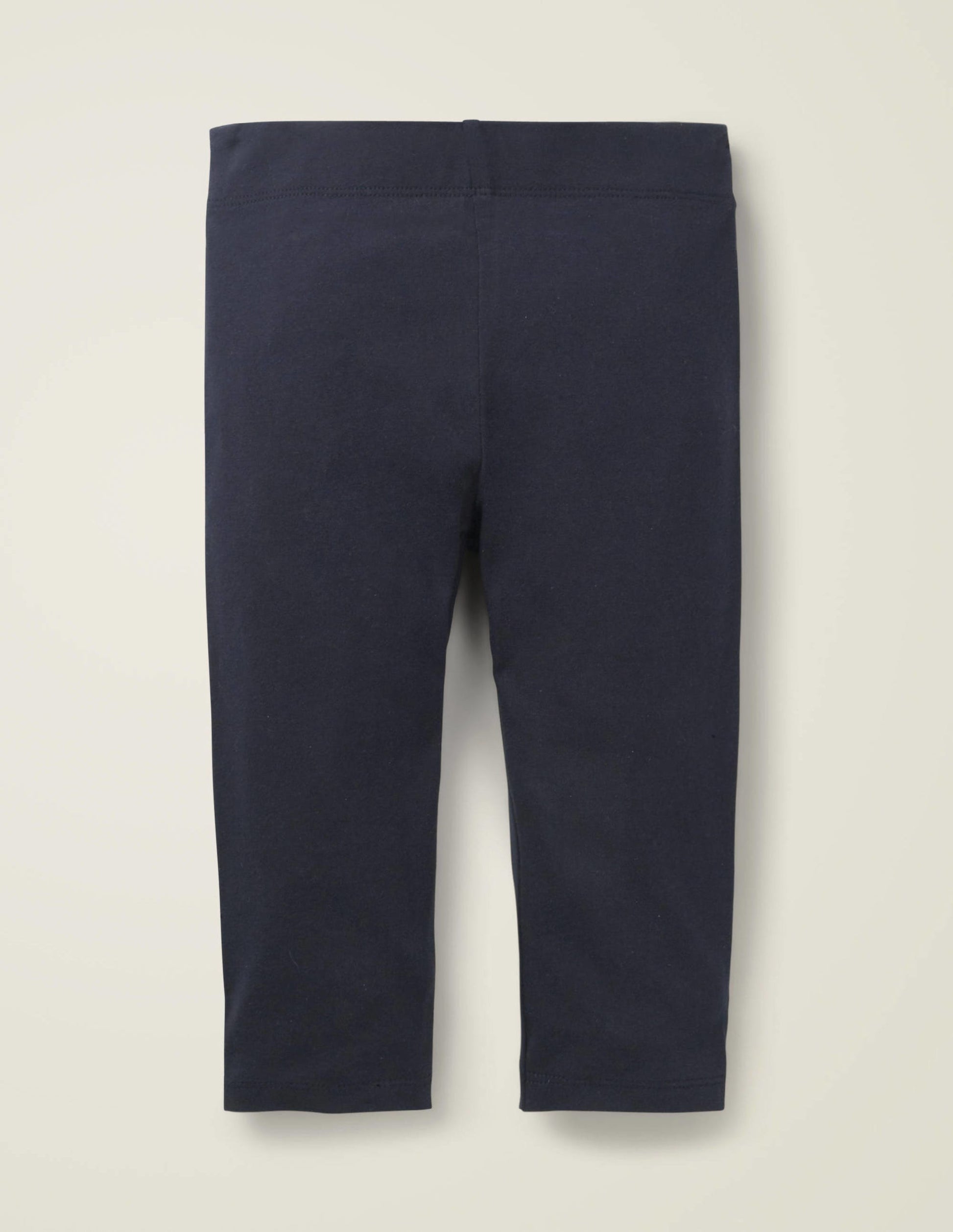 Plain Cropped Leggings-Starboard Blue-2