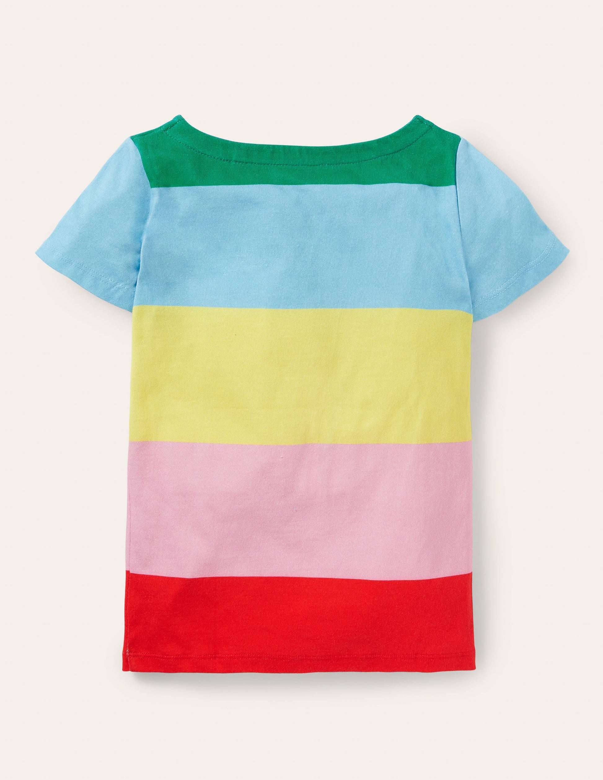 Short-sleeved Breton-Multi Stripe-2