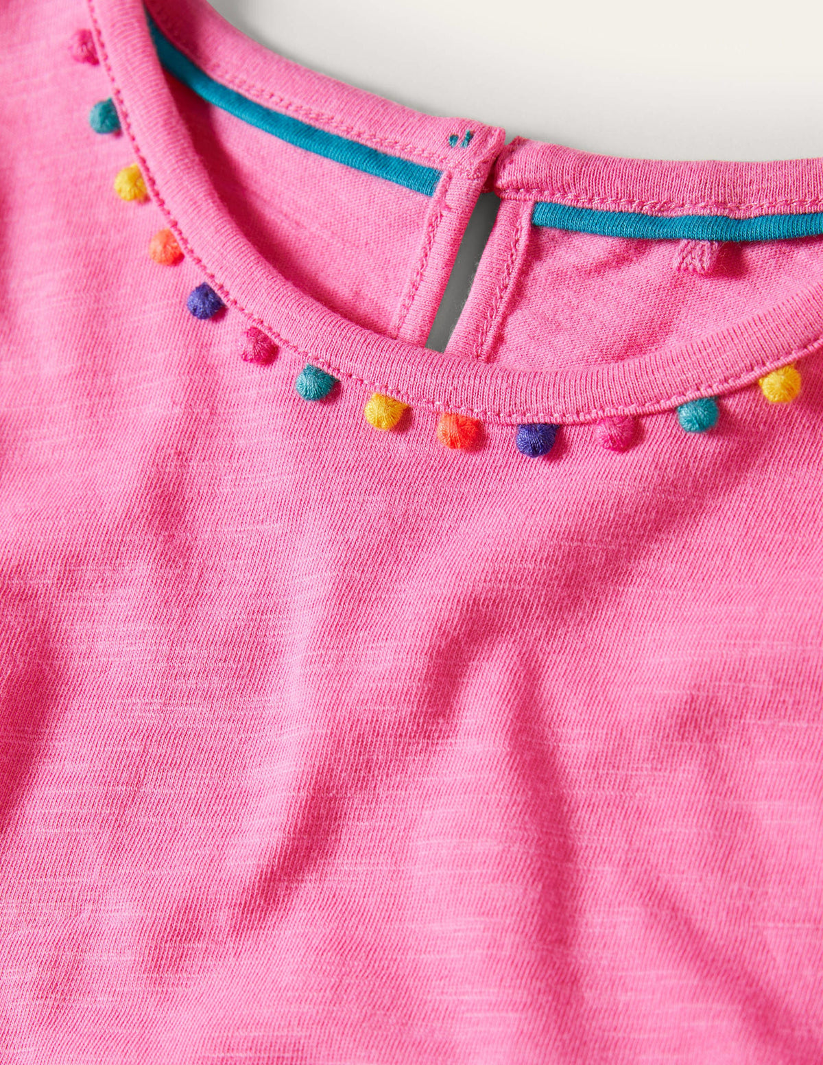 Charlie Pom Jersey T-shirt-Strawberry Ice Pink - Image 3