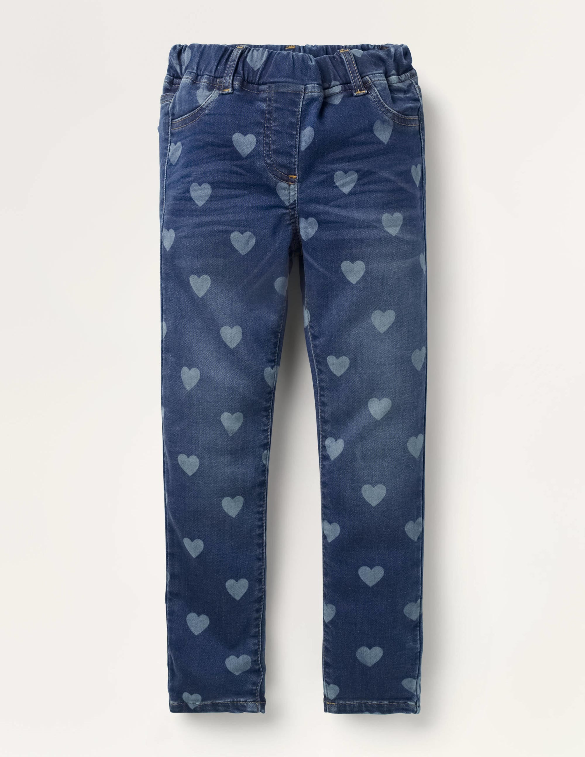 Adventure-flex Denim Leggings-Mid Vintage Heart - Image 1