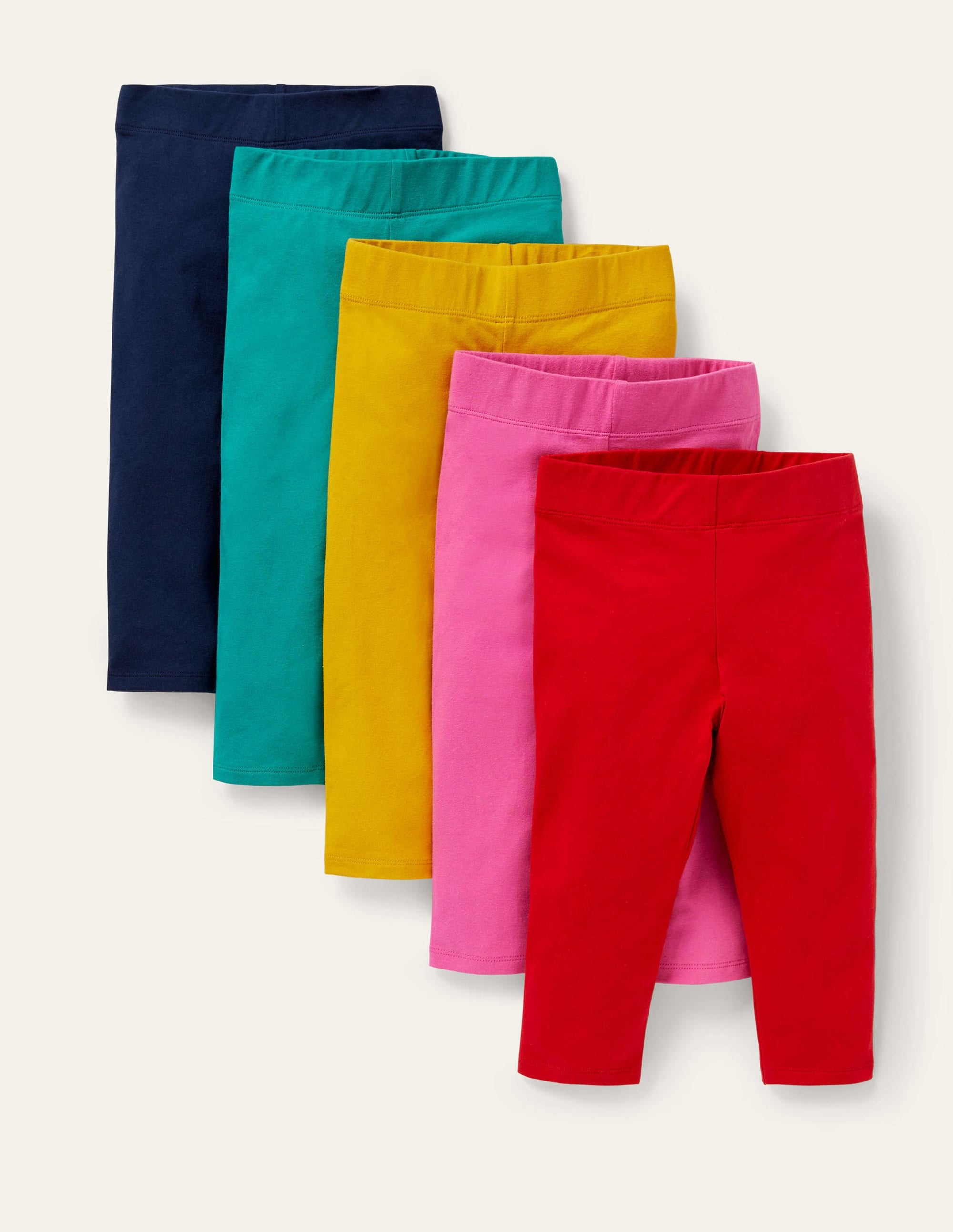 5-Pack Cropped Leggings-Multi Rainbow - Image 1