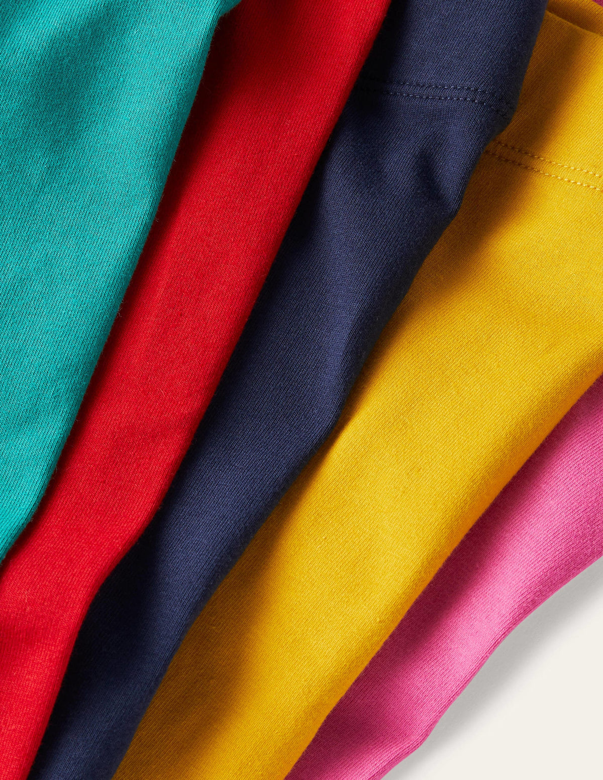 5-Pack Cropped Leggings-Multi Rainbow - Image 3