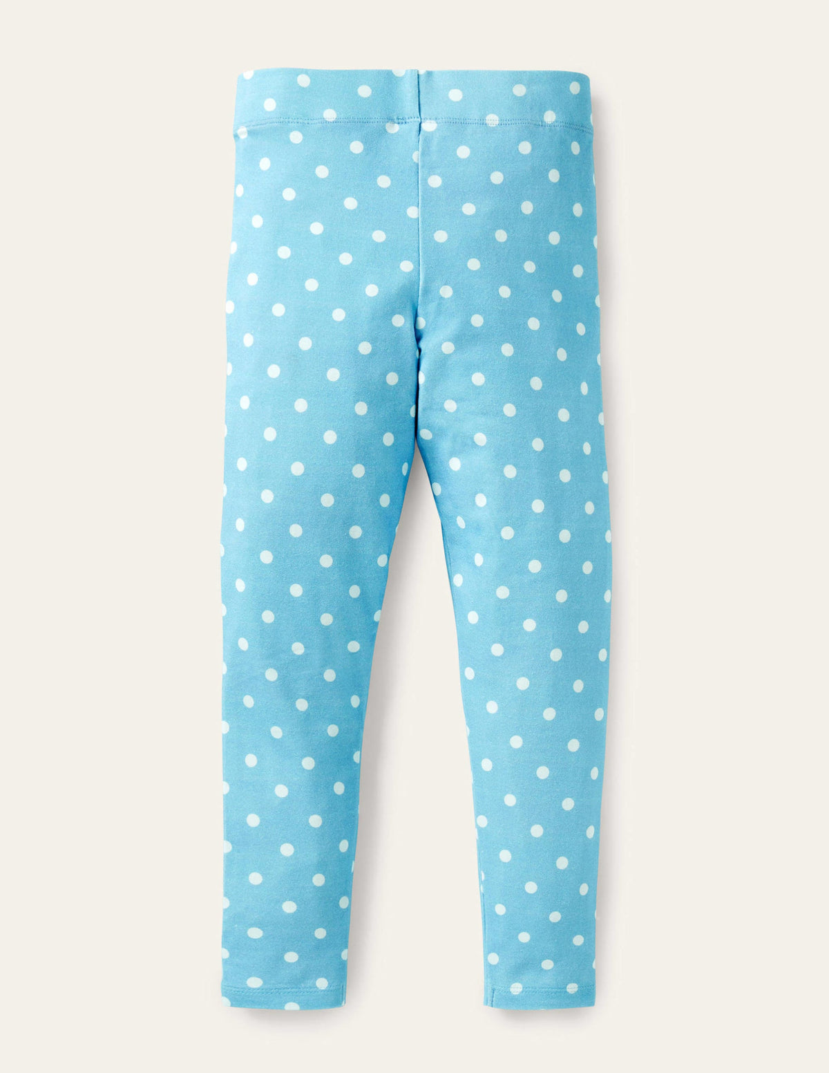 Fun Leggings-Aqua/Ivory Spot - Image 2