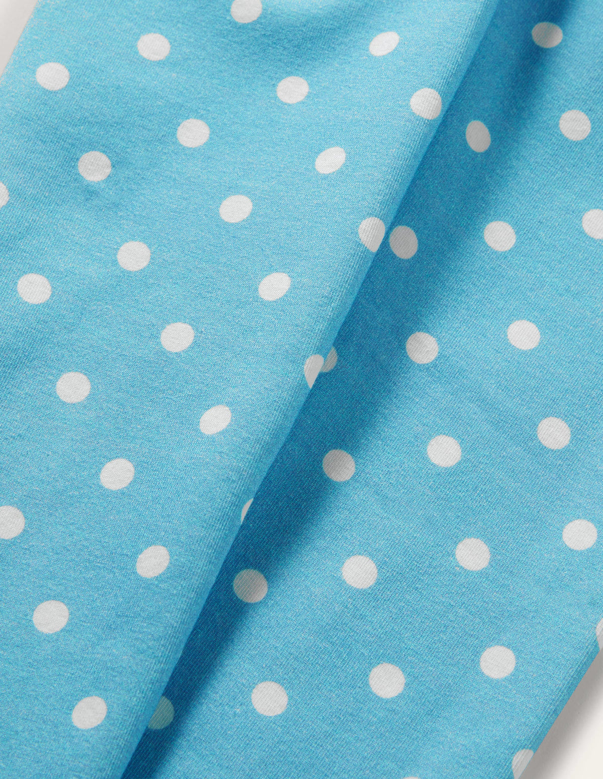 Fun Leggings-Aqua/Ivory Spot - Image 3