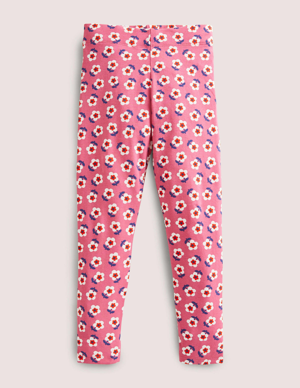 Fun Leggings-Sweet William Pink Small Daisy - Image 1