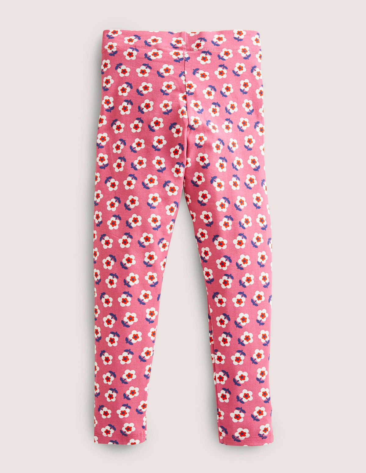 Fun Leggings-Sweet William Pink Small Daisy-2