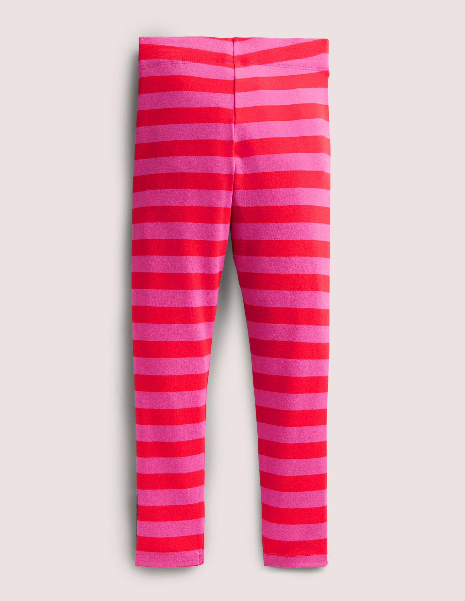 Pink Stripe Cat Print Halloween Leggings-Tickled Pink Cats-2