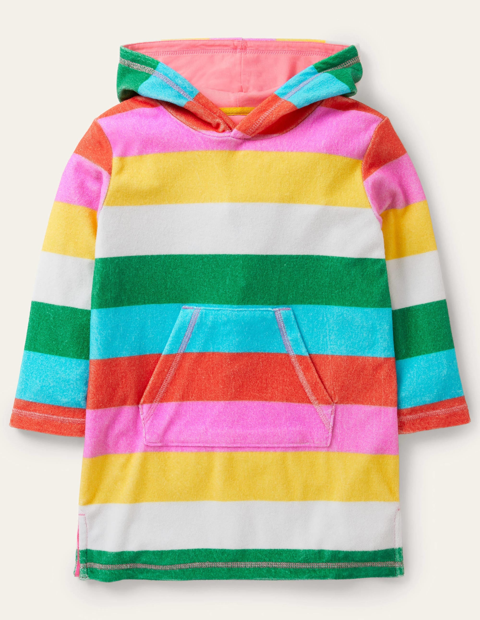 Towelling Throw-On-Multi Rainbow - Image 1