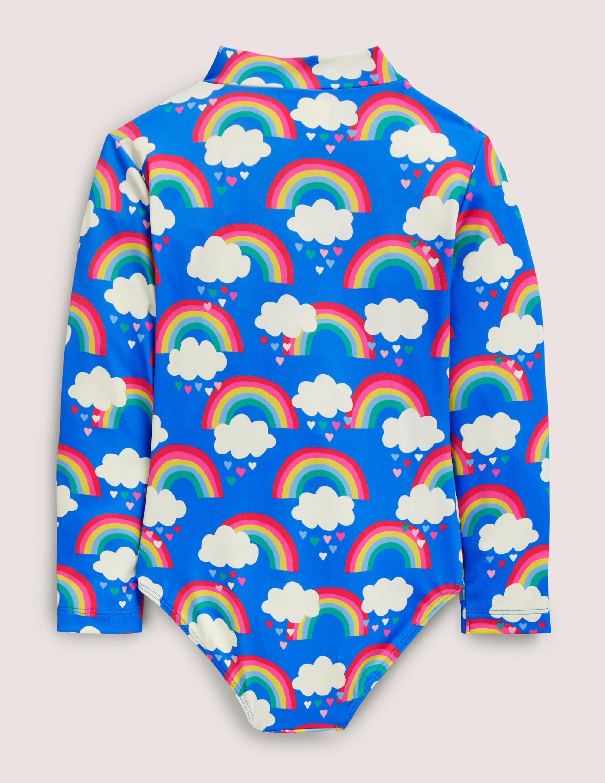 Long-sleeved Swimsuit-Moroccan Blue Rainbows - Image 2